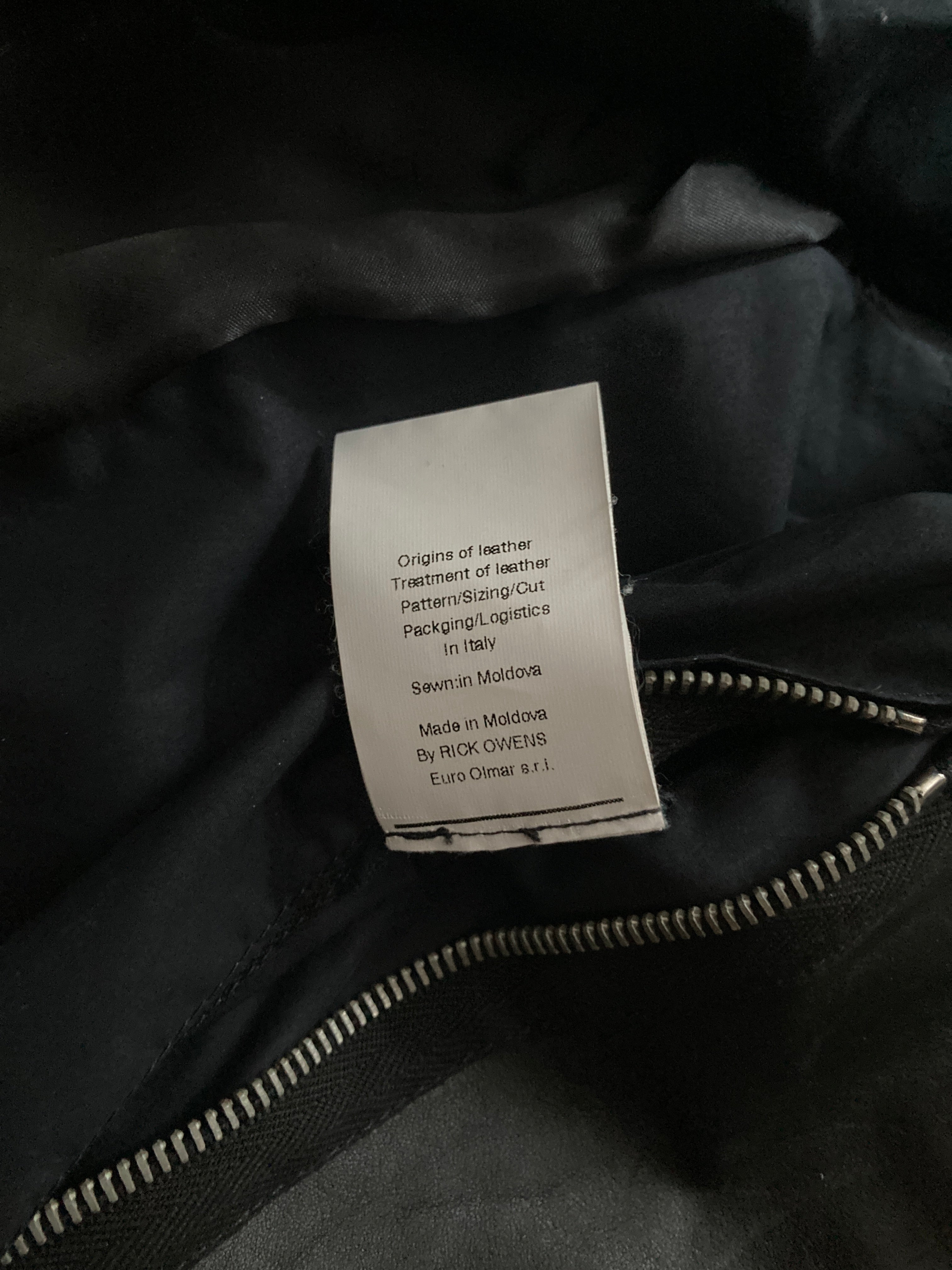 F/W 12 "MOUNTAIN" Runway Horse Leather Moleskin Worker Jacket in Black