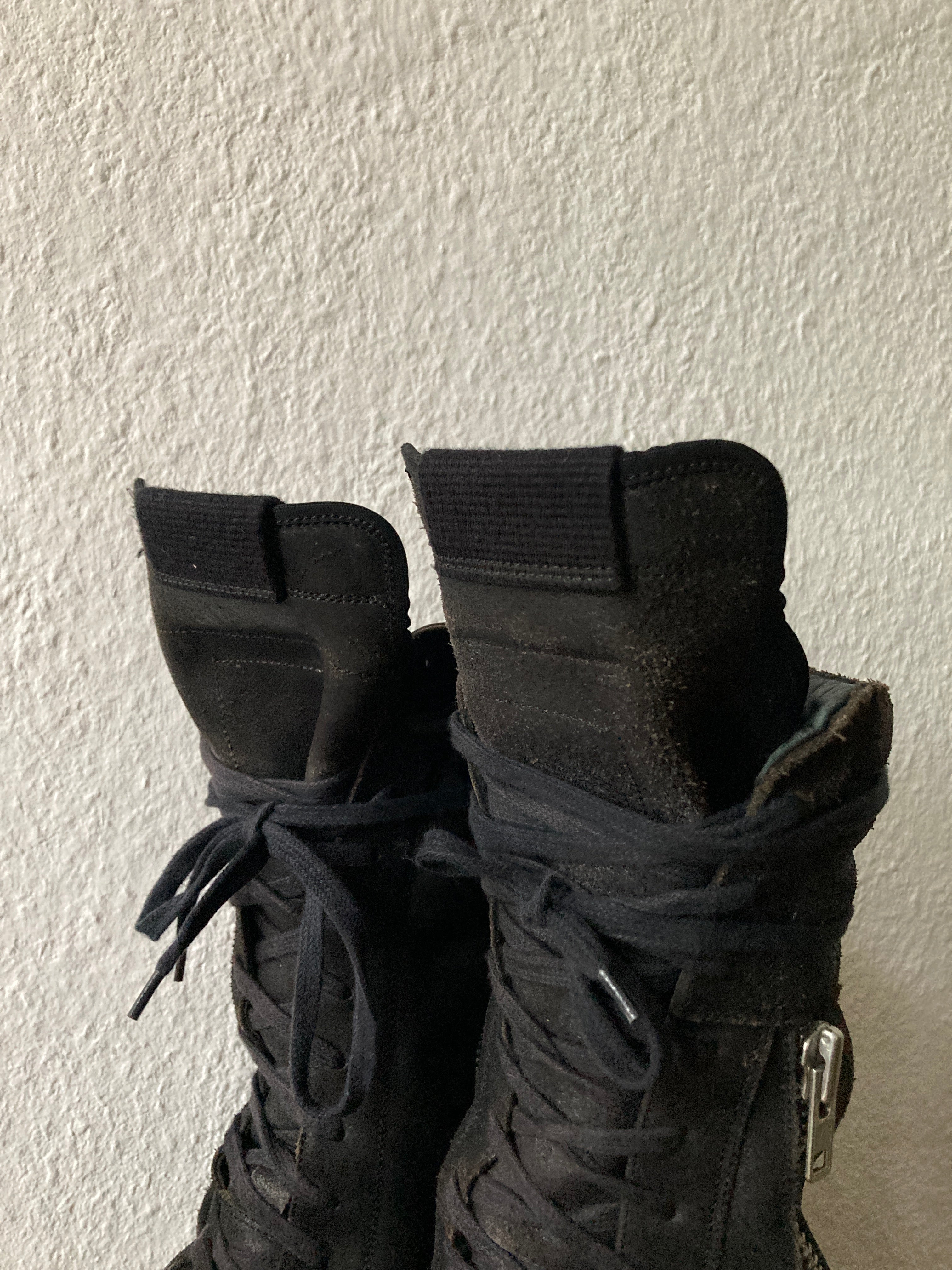 S/S 15 “FAUN” Reverse Leather Triple Black Cargobaskets IT42/US9