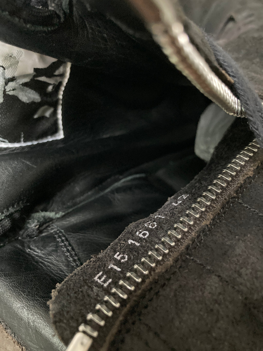 S/S 15 “FAUN” Reverse Leather Triple Black Cargobaskets IT42/US9