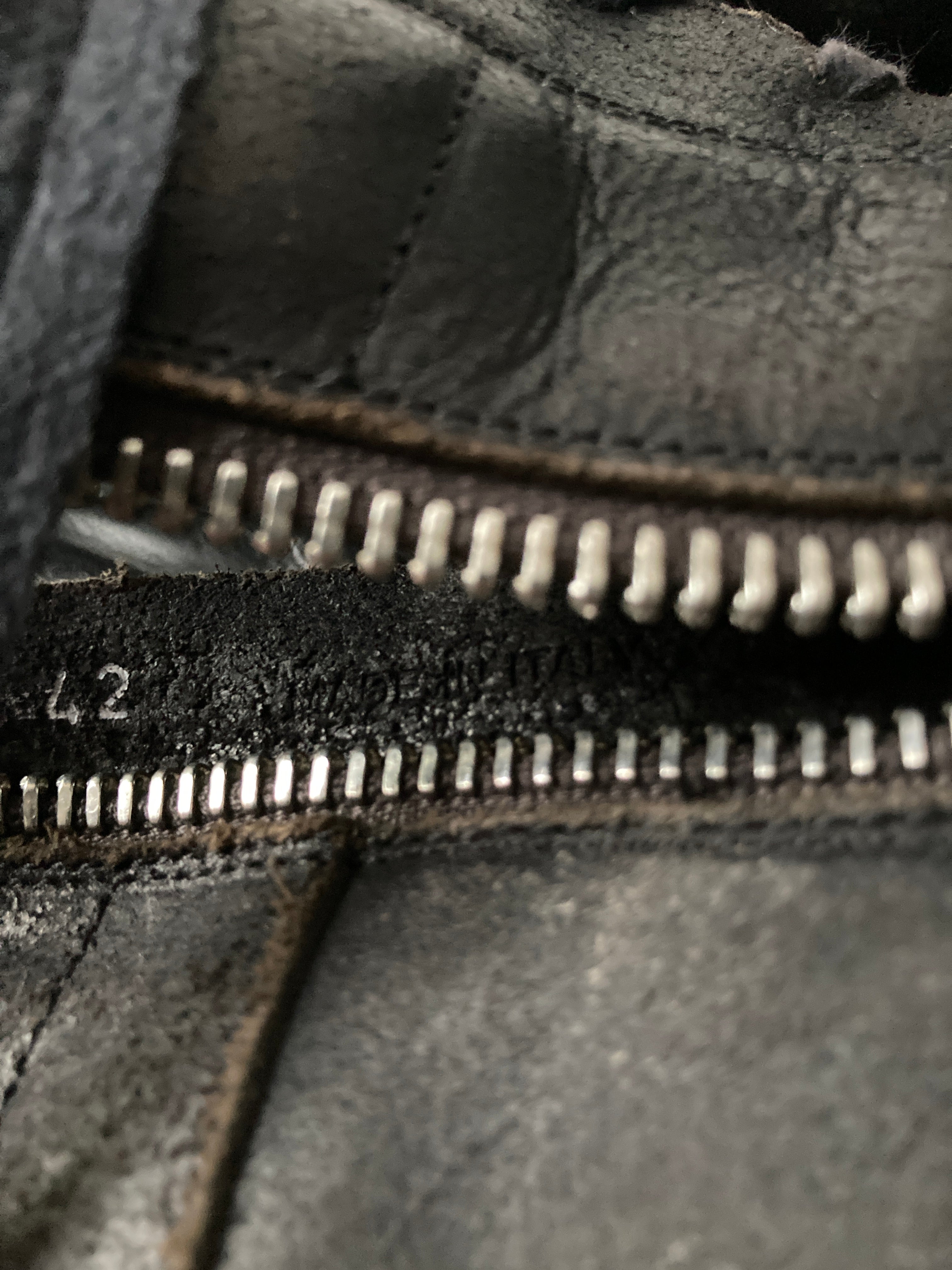 S/S 15 “FAUN” Reverse Leather Triple Black Cargobaskets IT42/US9