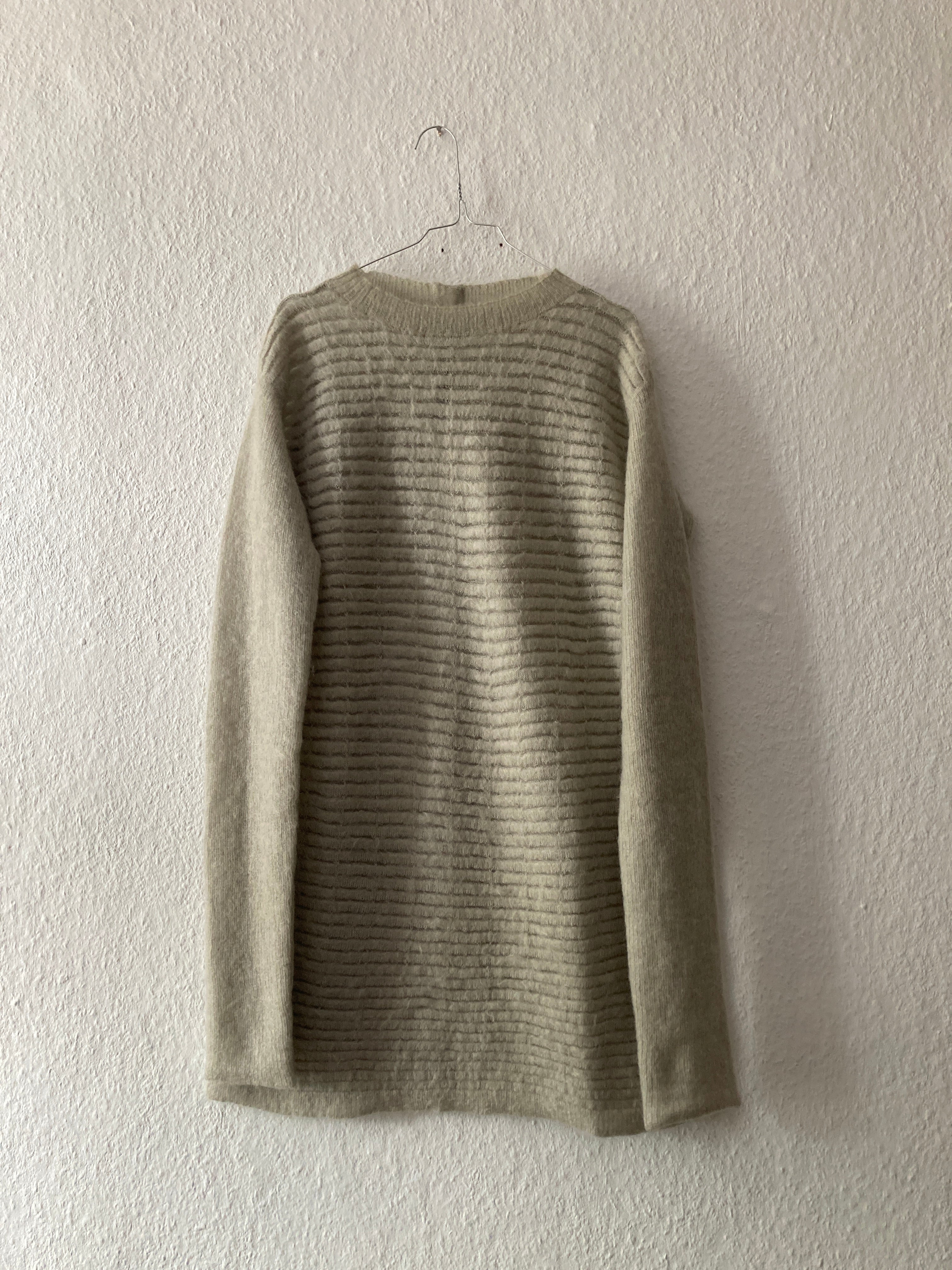 F/W 16 “MASTODON” Ribbed Mohair Sweater in Pearl