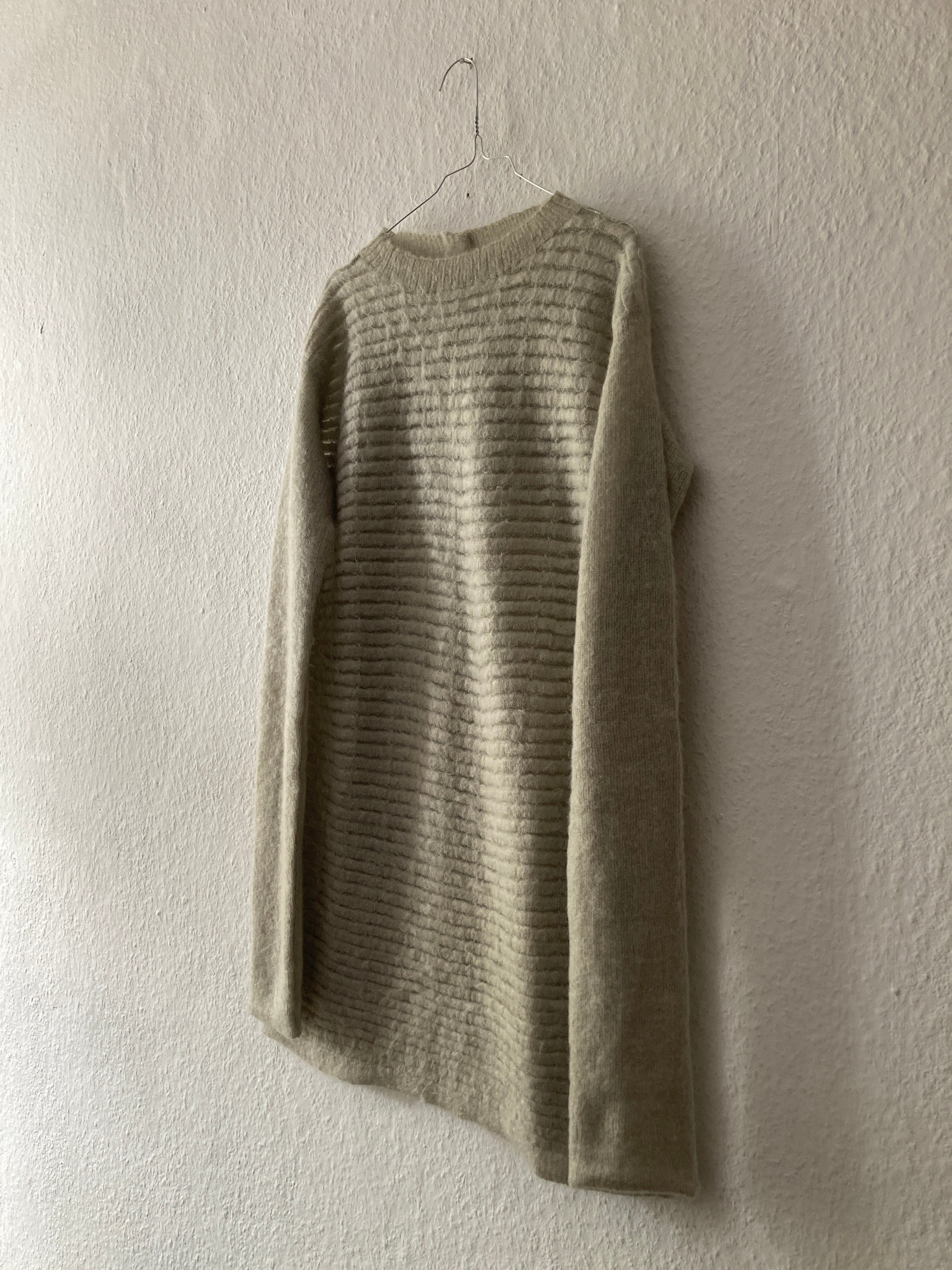F/W 16 “MASTODON” Ribbed Mohair Sweater in Pearl