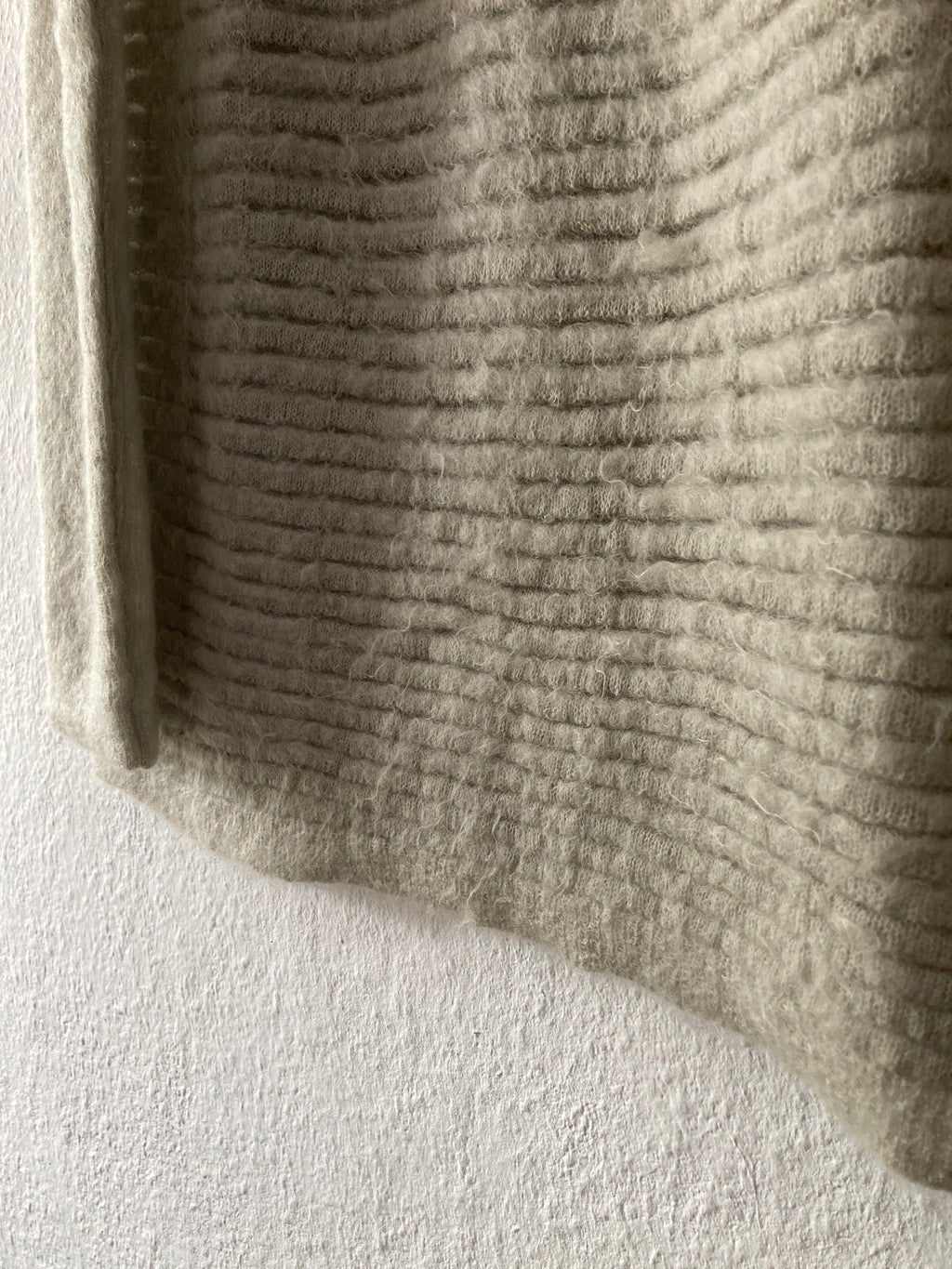 F/W 16 “MASTODON” Ribbed Mohair Sweater in Pearl