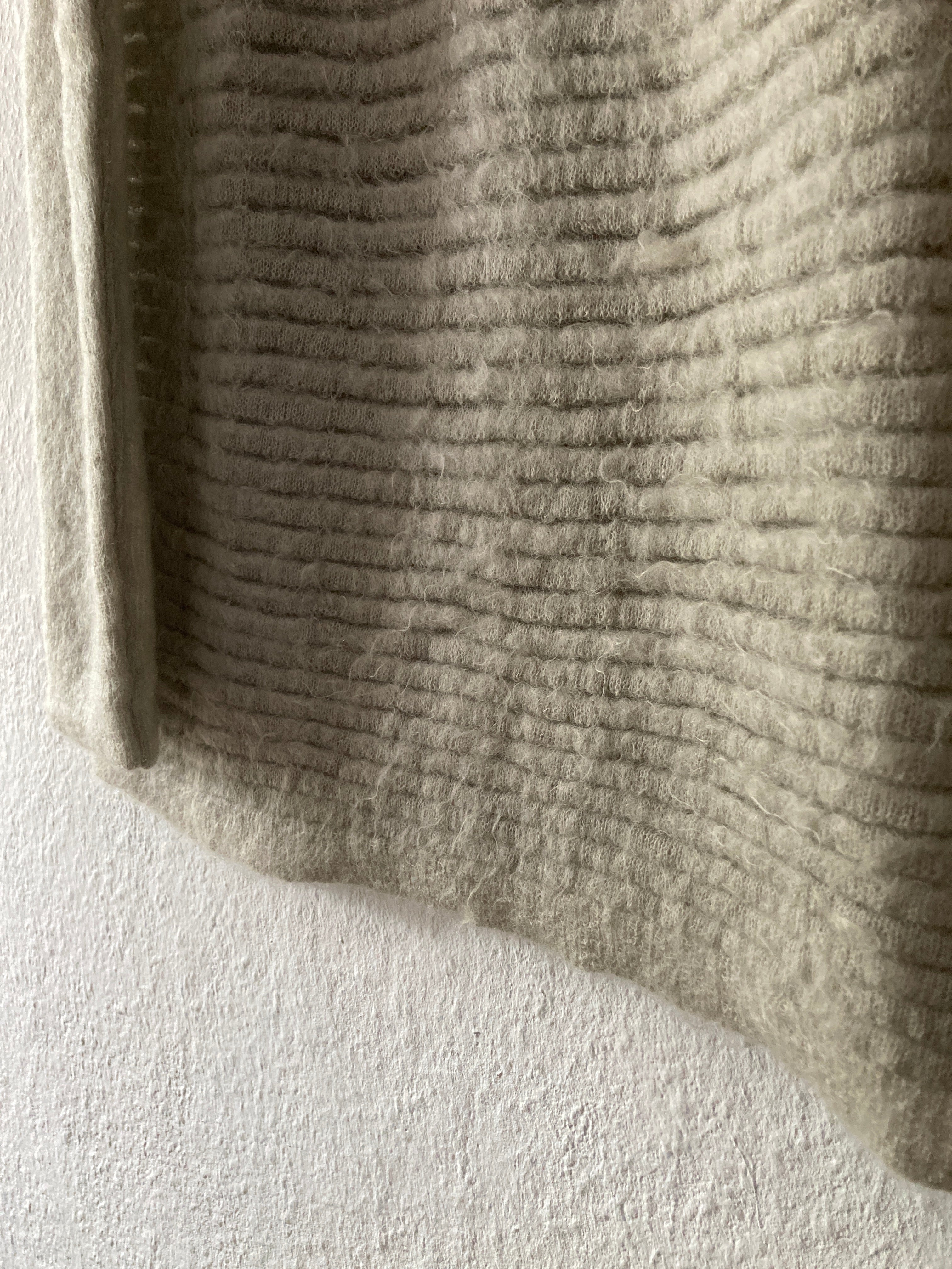 F/W 16 “MASTODON” Ribbed Mohair Sweater in Pearl