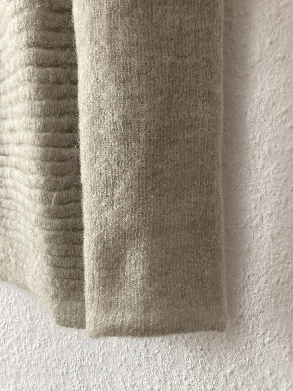 F/W 16 “MASTODON” Ribbed Mohair Sweater in Pearl