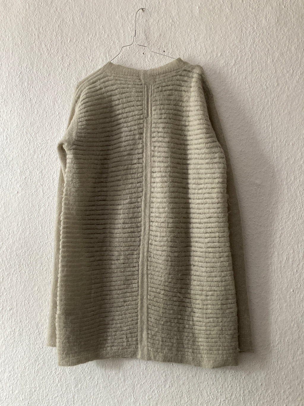 F/W 16 “MASTODON” Ribbed Mohair Sweater in Pearl