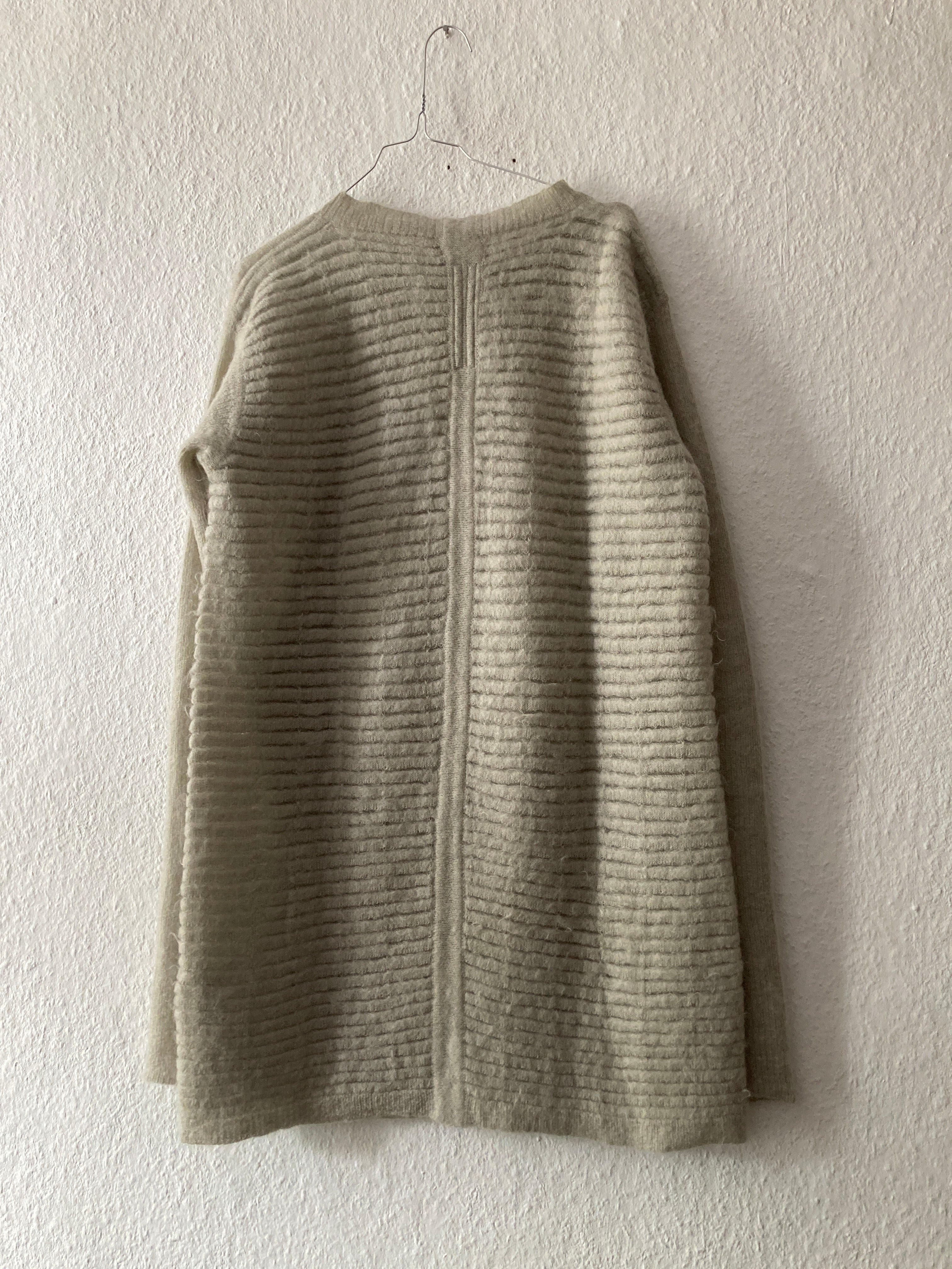 F/W 16 “MASTODON” Ribbed Mohair Sweater in Pearl