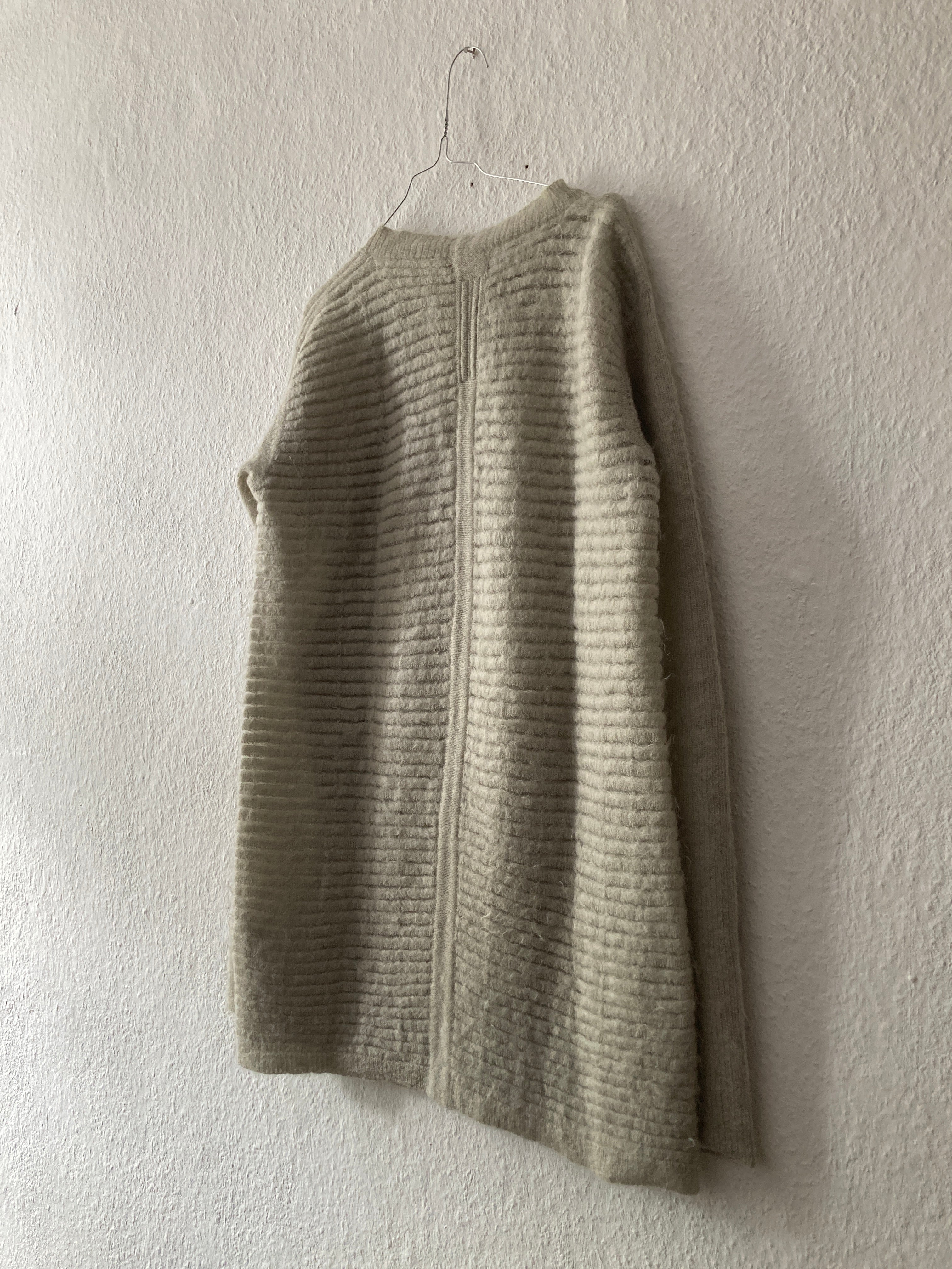 F/W 16 “MASTODON” Ribbed Mohair Sweater in Pearl