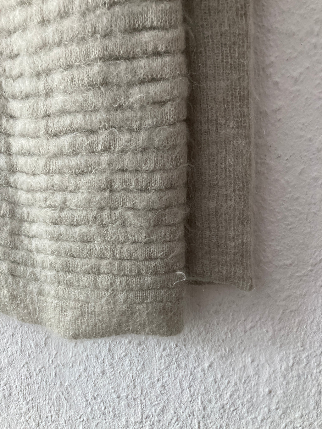 F/W 16 “MASTODON” Ribbed Mohair Sweater in Pearl