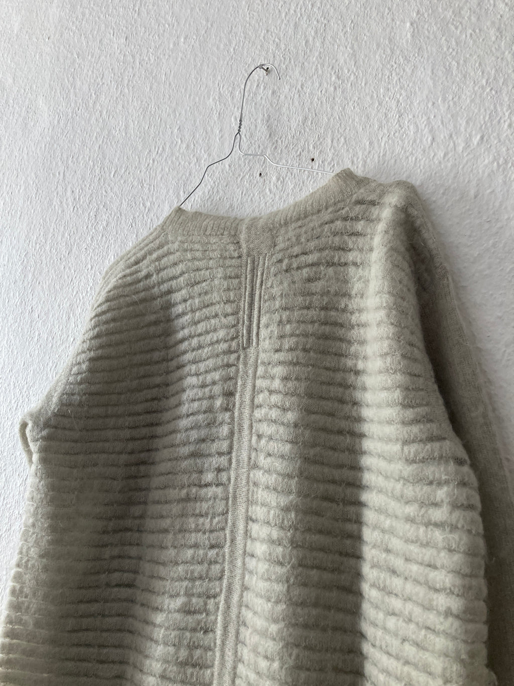 F/W 16 “MASTODON” Ribbed Mohair Sweater in Pearl