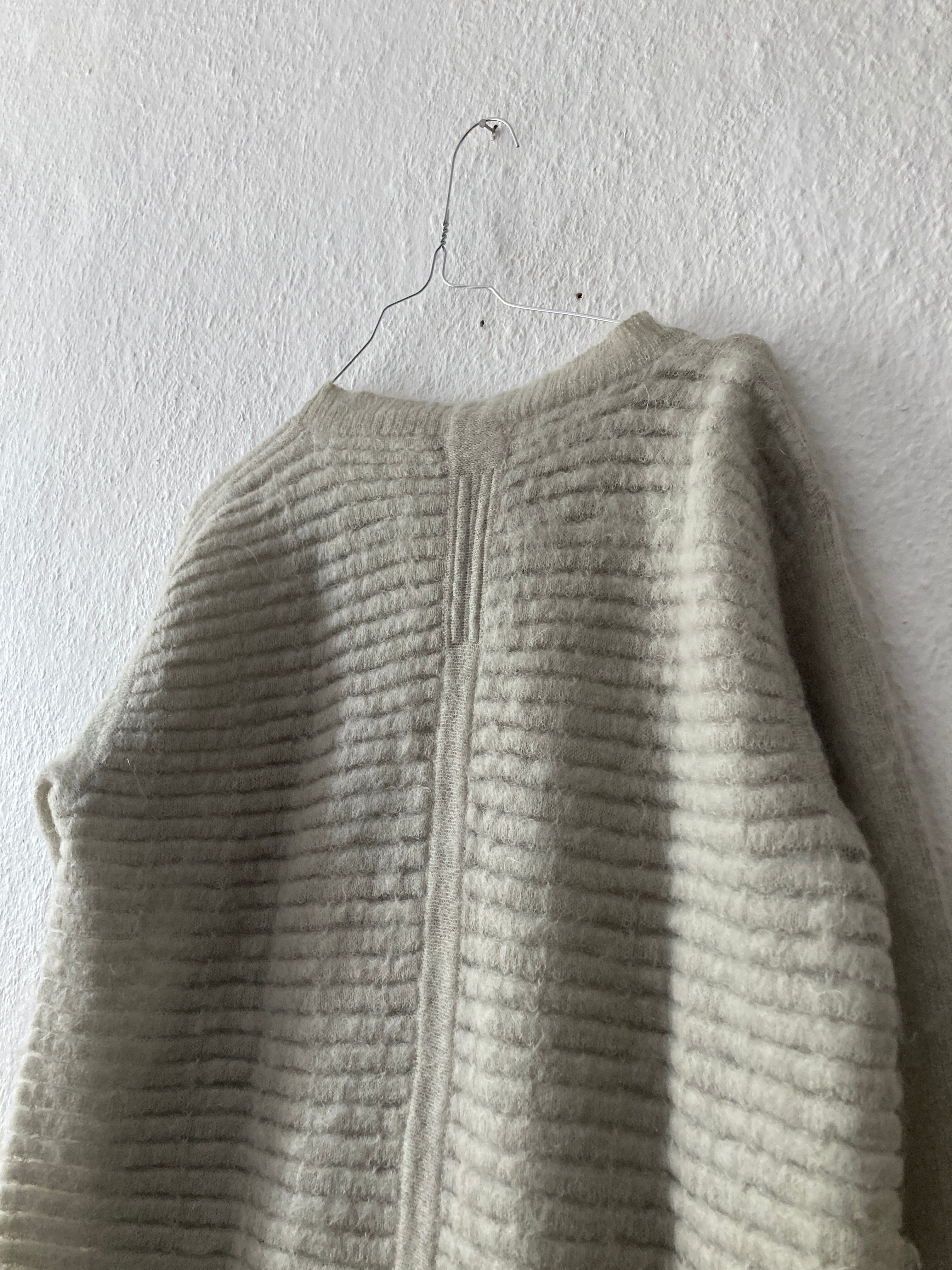 F/W 16 “MASTODON” Ribbed Mohair Sweater in Pearl