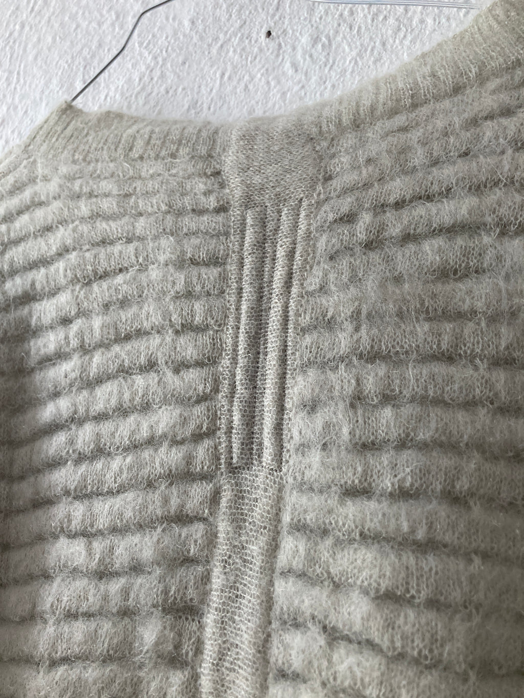 F/W 16 “MASTODON” Ribbed Mohair Sweater in Pearl