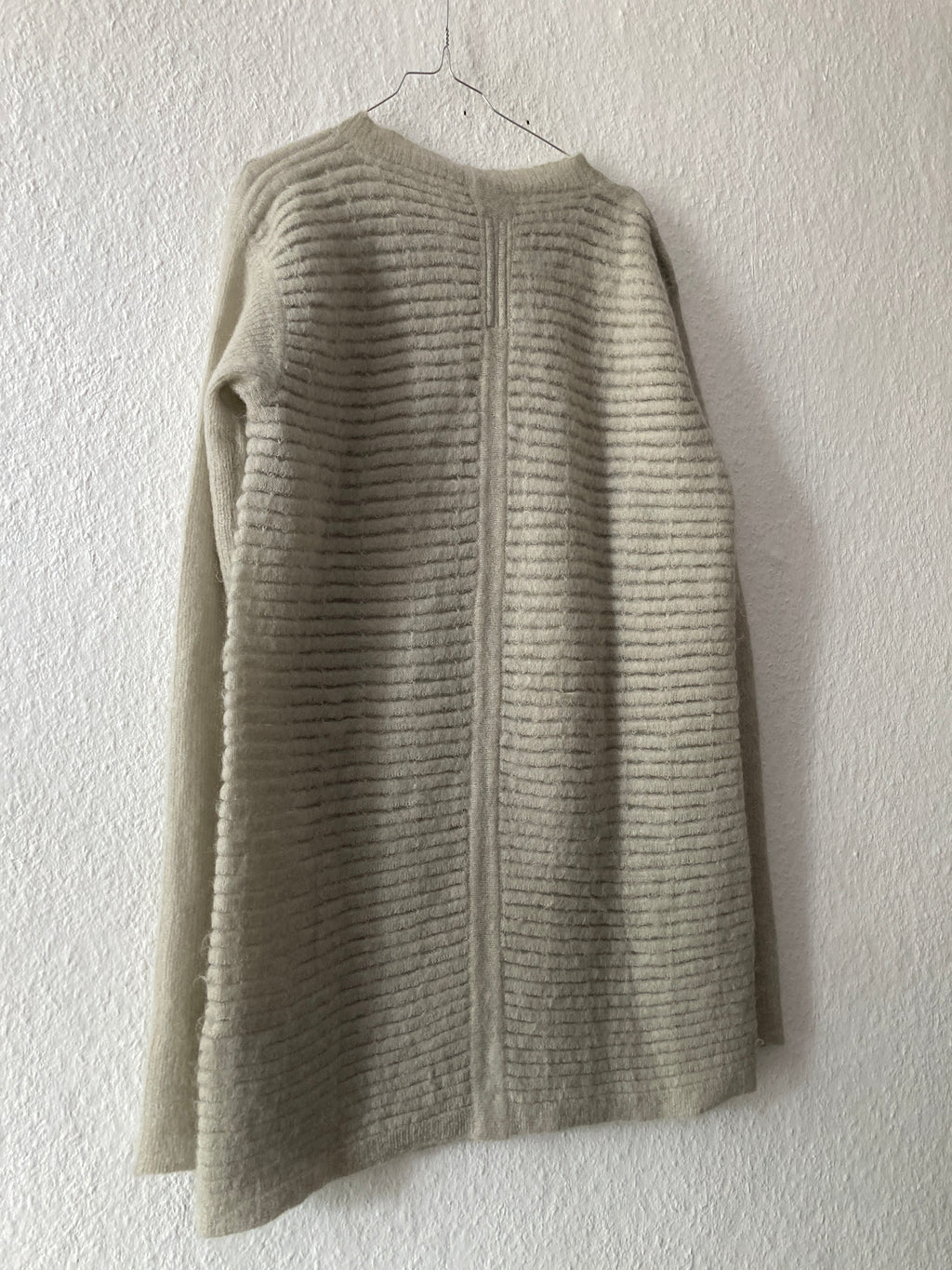 F/W 16 “MASTODON” Ribbed Mohair Sweater in Pearl