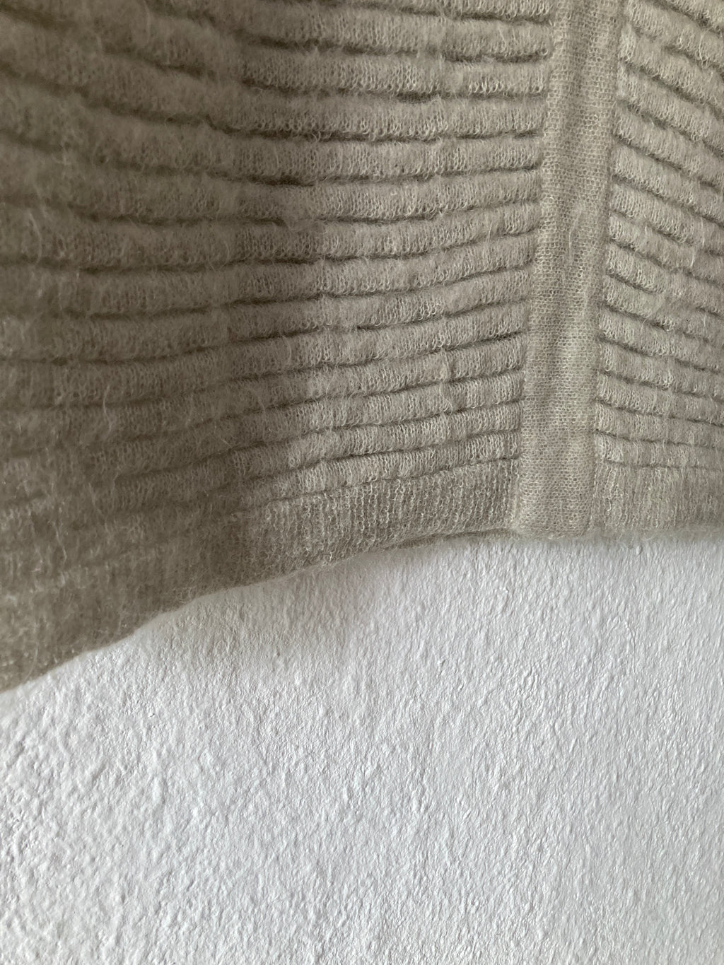 F/W 16 “MASTODON” Ribbed Mohair Sweater in Pearl