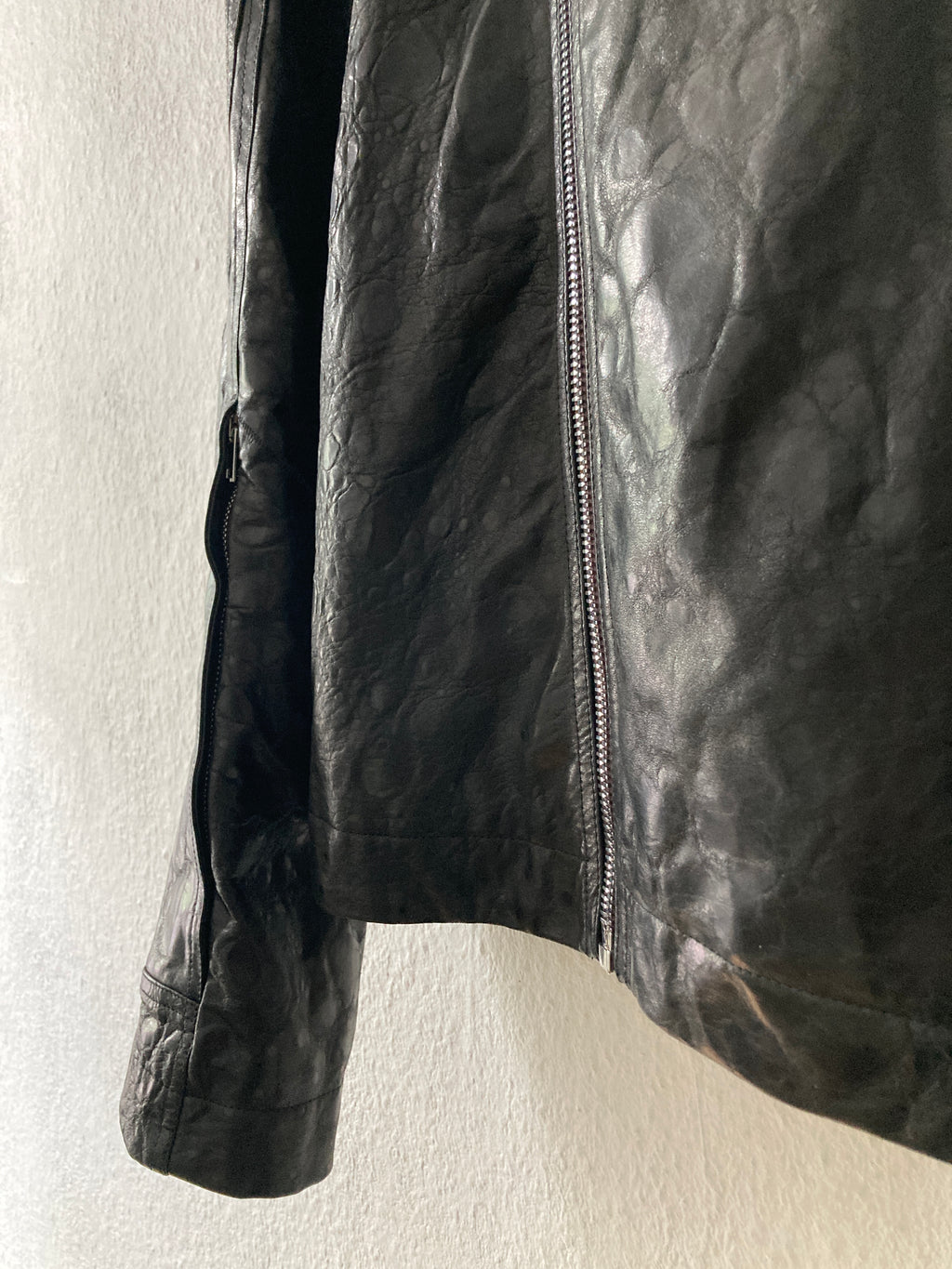 FW 20 “PERFORMA” Acid Lamb Leather Bauhaus Jacket Rick Owens IT52/L