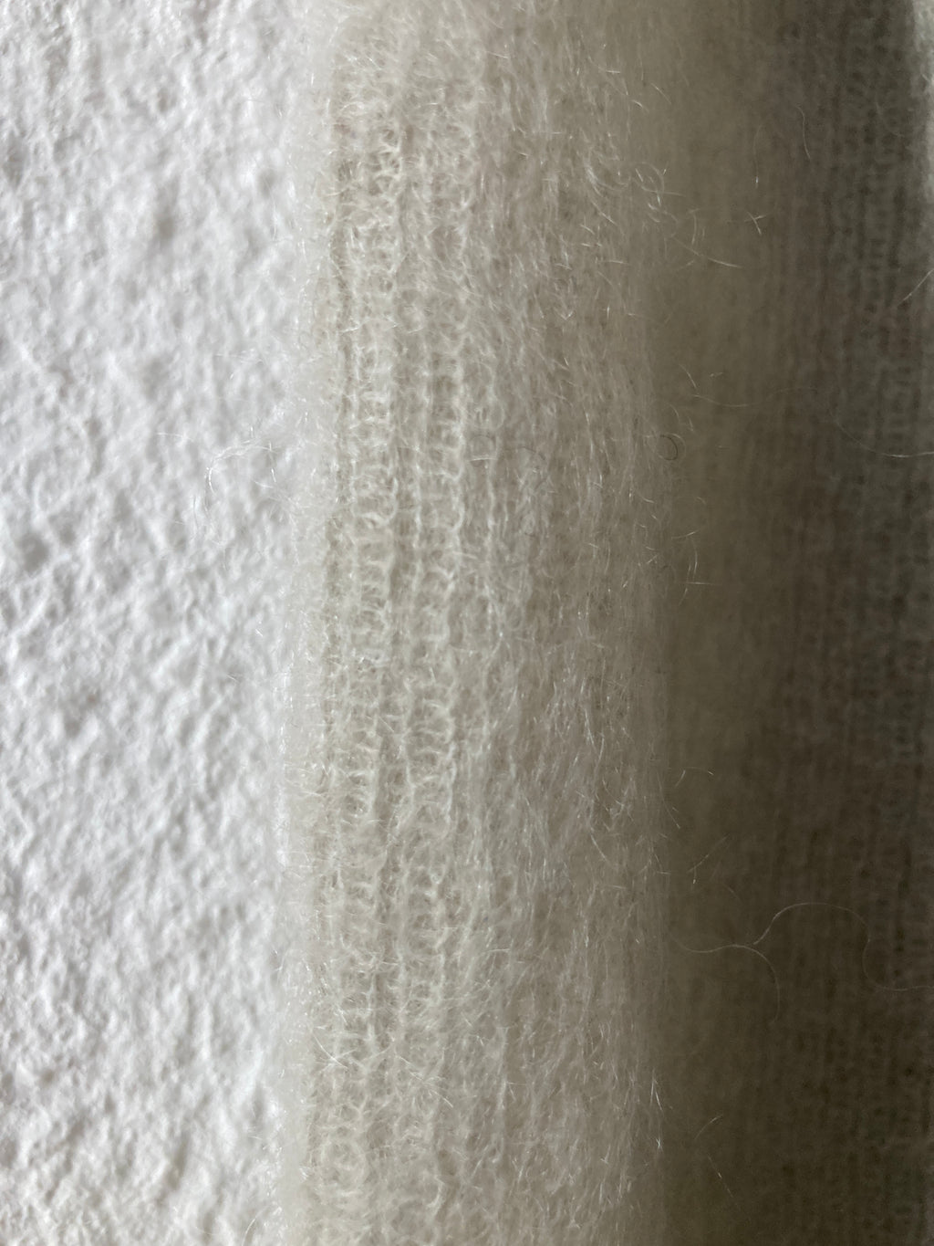 F/W 16 “MASTODON” Ribbed Mohair Sweater in Pearl