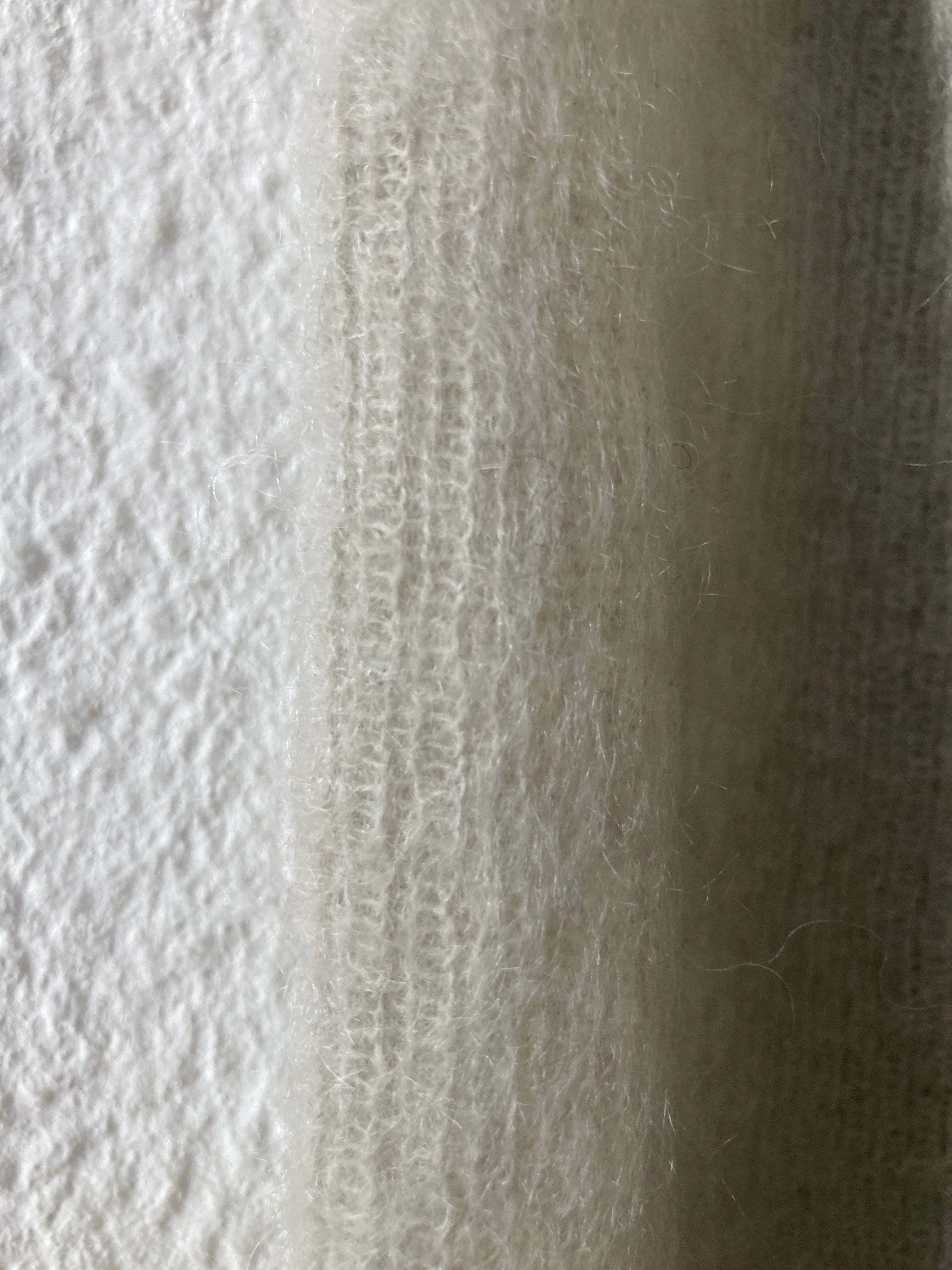 F/W 16 “MASTODON” Ribbed Mohair Sweater in Pearl