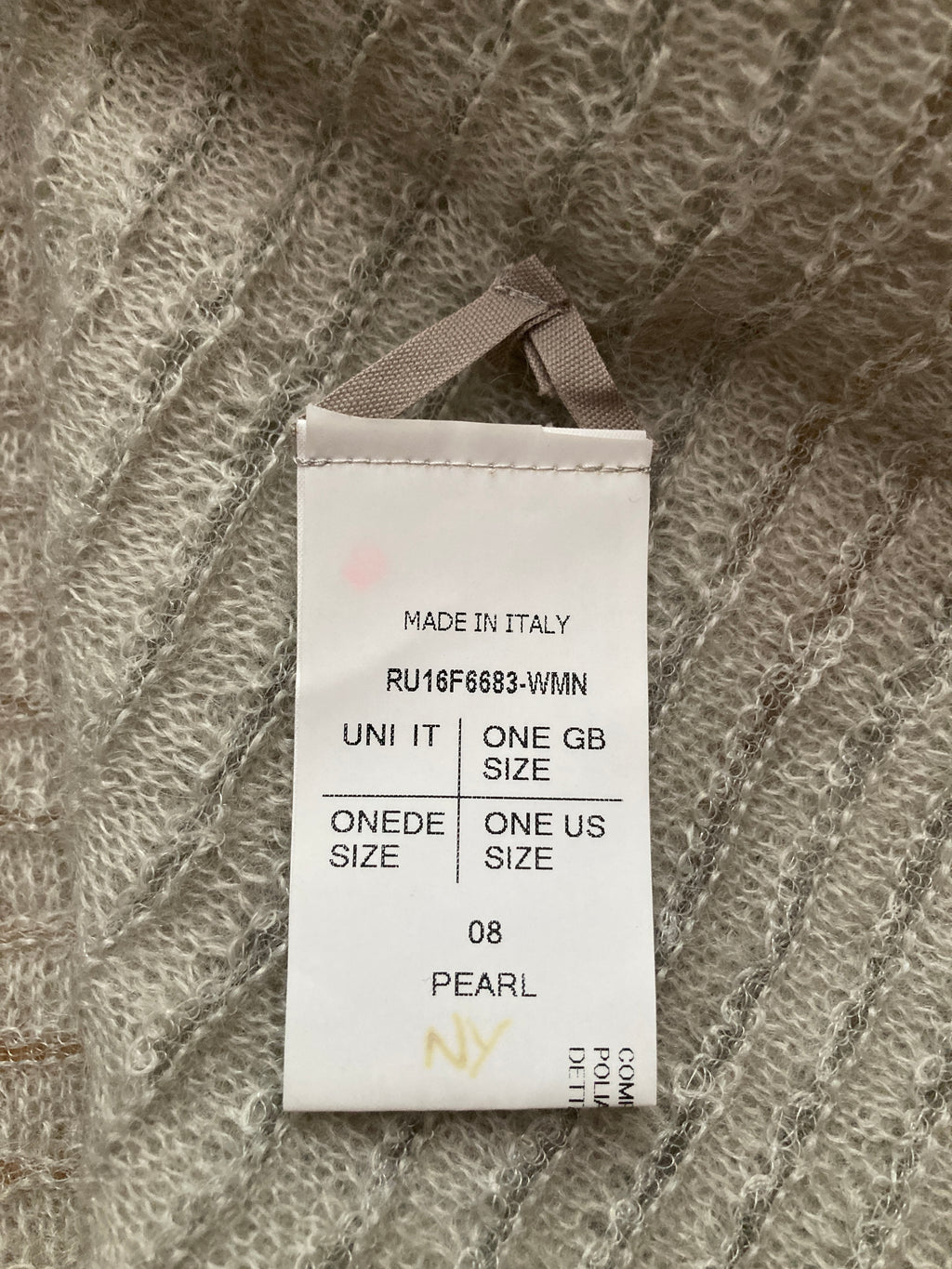 F/W 16 “MASTODON” Ribbed Mohair Sweater in Pearl