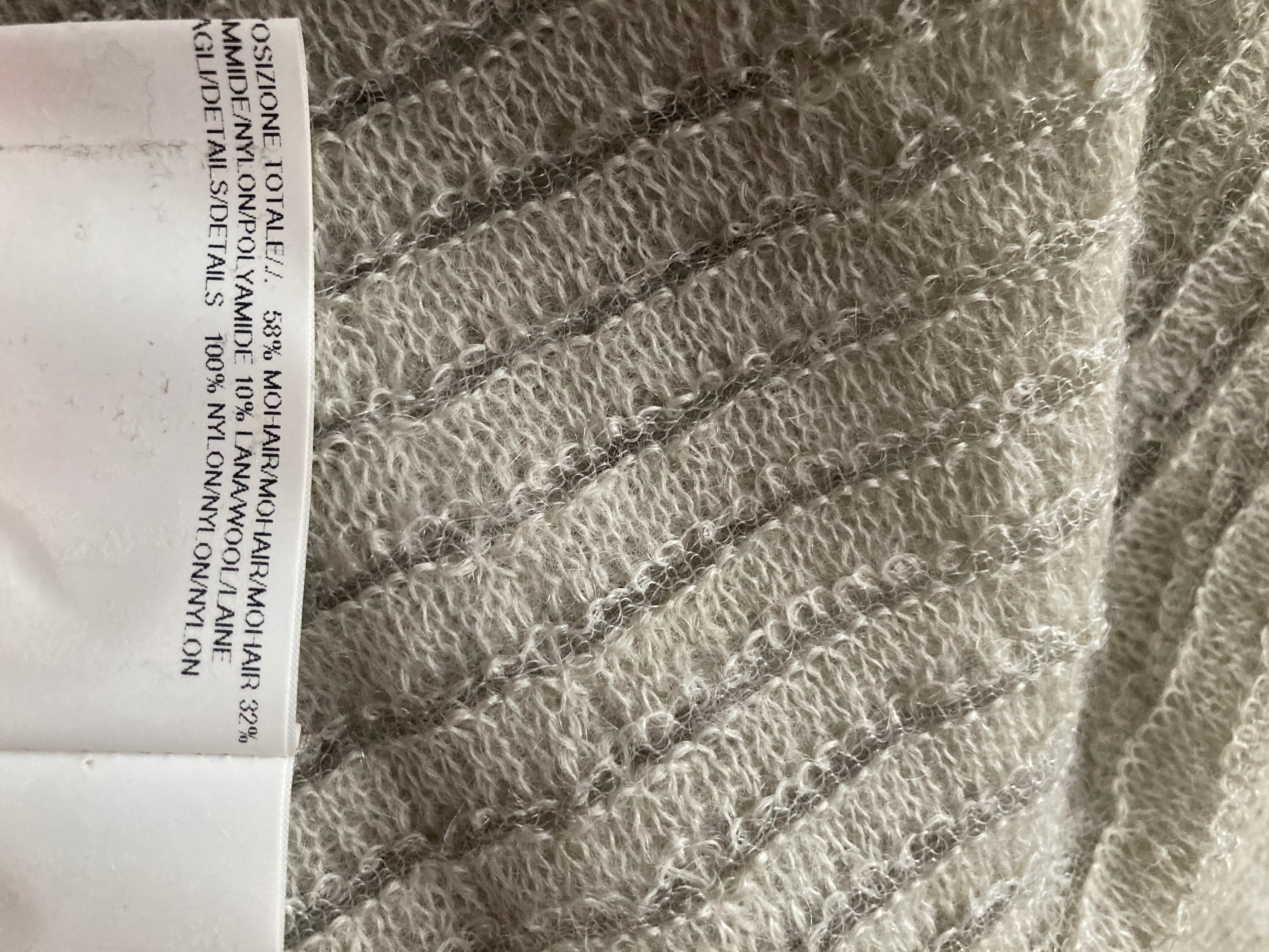 F/W 16 “MASTODON” Ribbed Mohair Sweater in Pearl