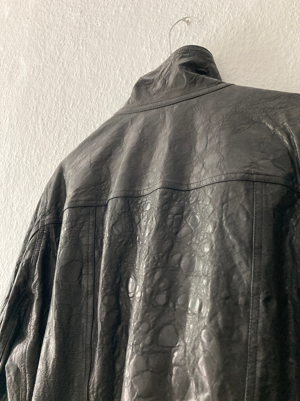 FW 20 “PERFORMA” Acid Lamb Leather Bauhaus Jacket Rick Owens IT52/L