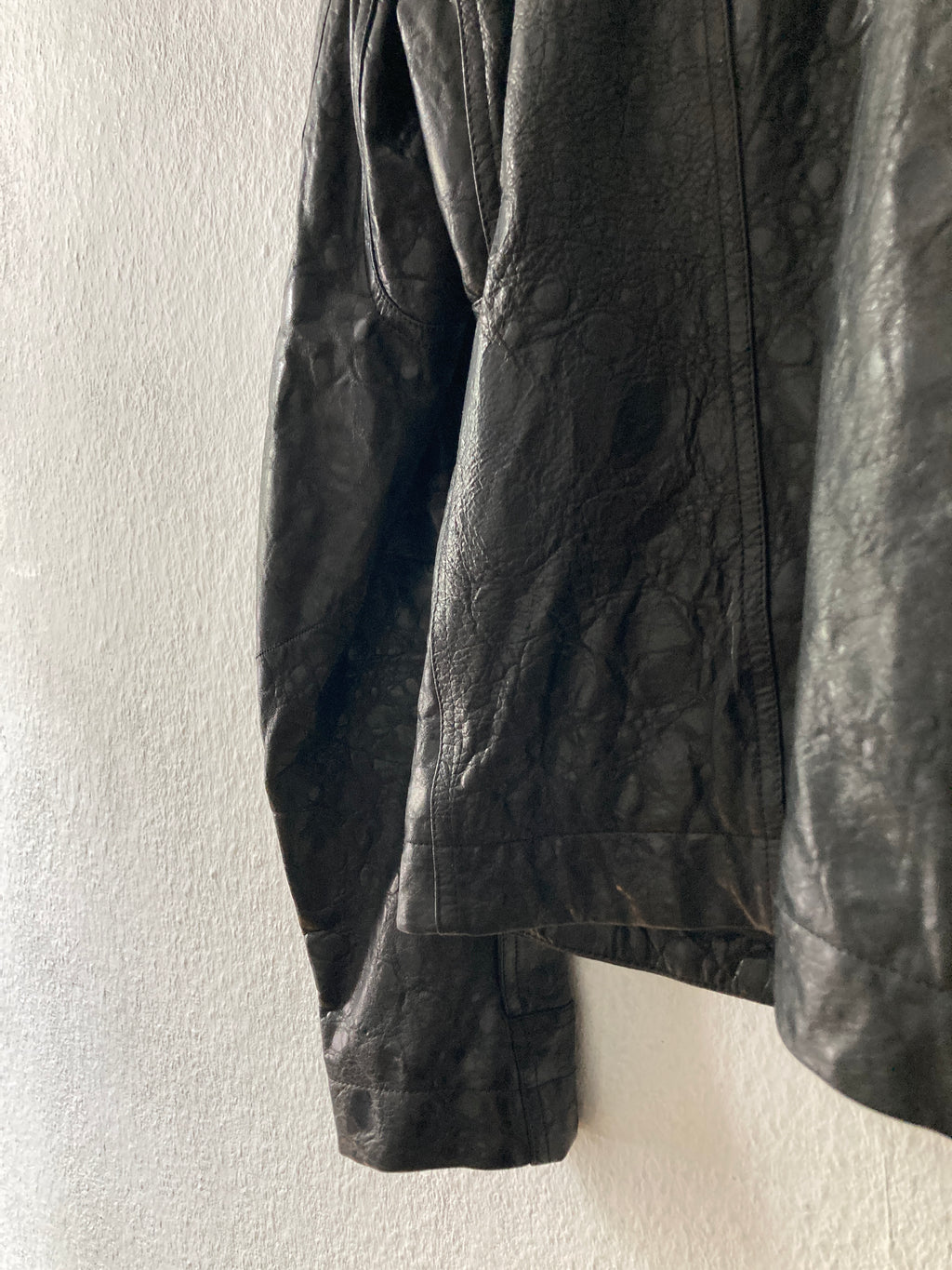 FW 20 “PERFORMA” Acid Lamb Leather Bauhaus Jacket Rick Owens IT52/L