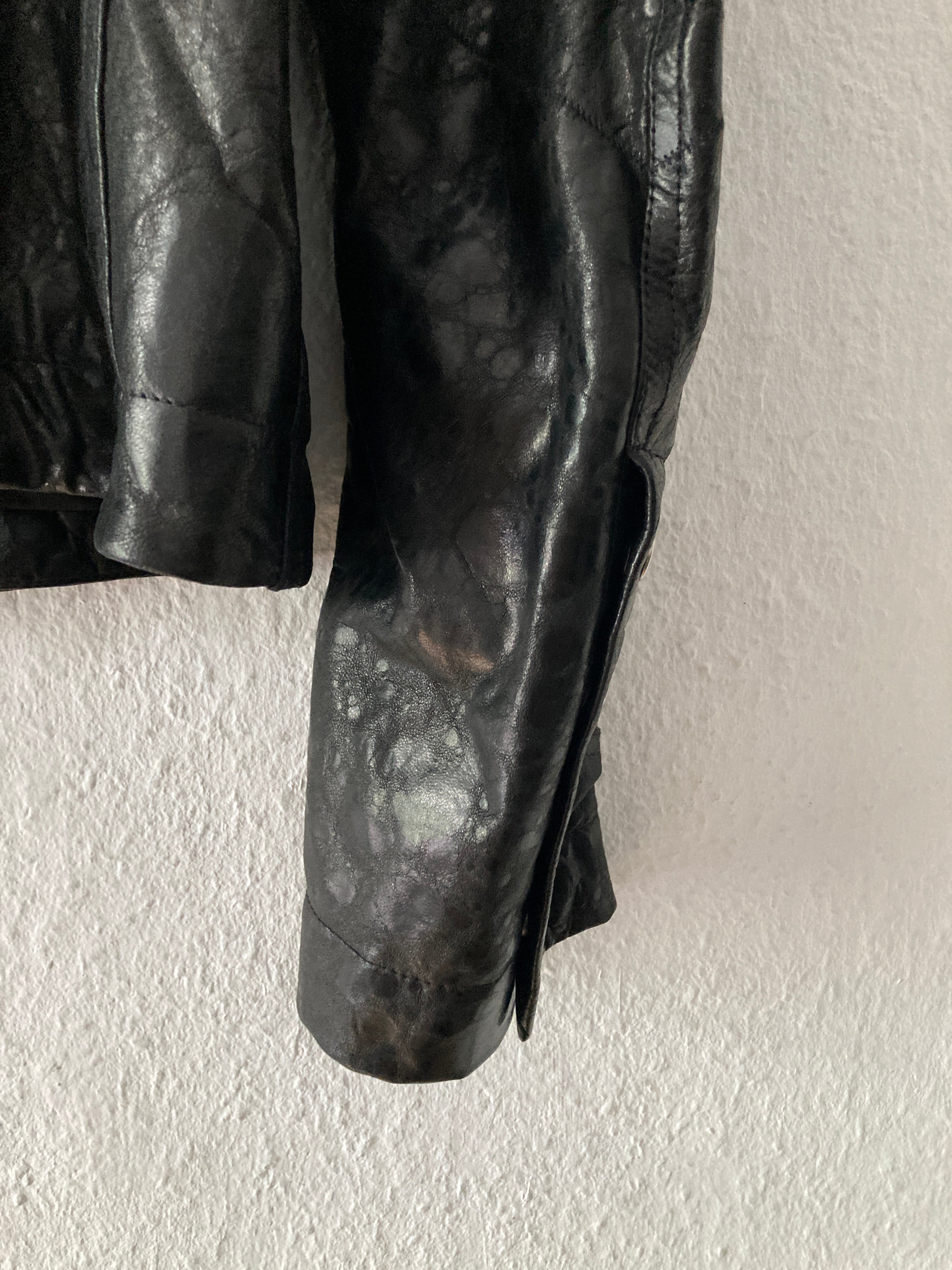FW 20 “PERFORMA” Acid Lamb Leather Bauhaus Jacket Rick Owens IT52/L