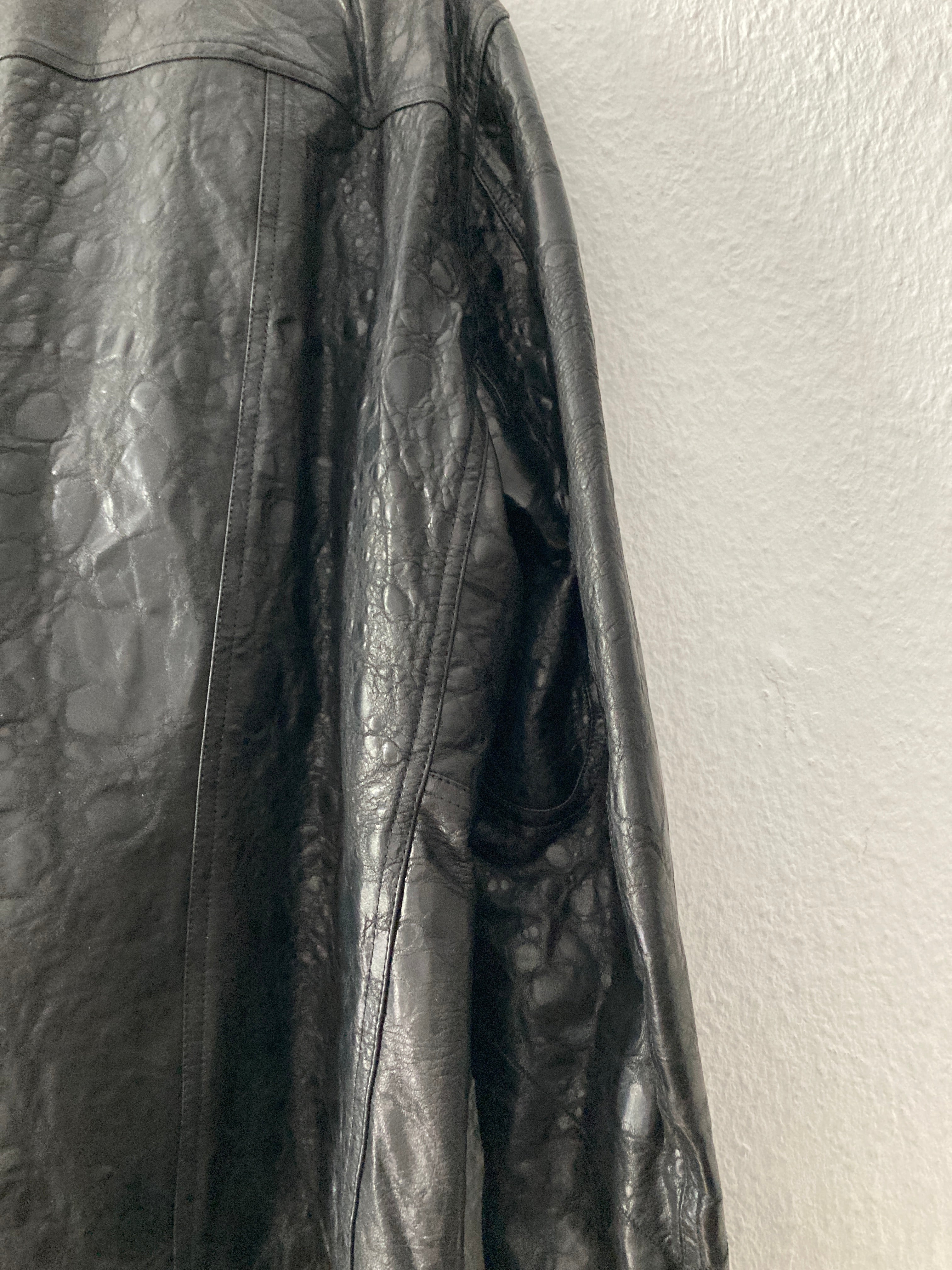 FW 20 “PERFORMA” Acid Lamb Leather Bauhaus Jacket Rick Owens IT52/L
