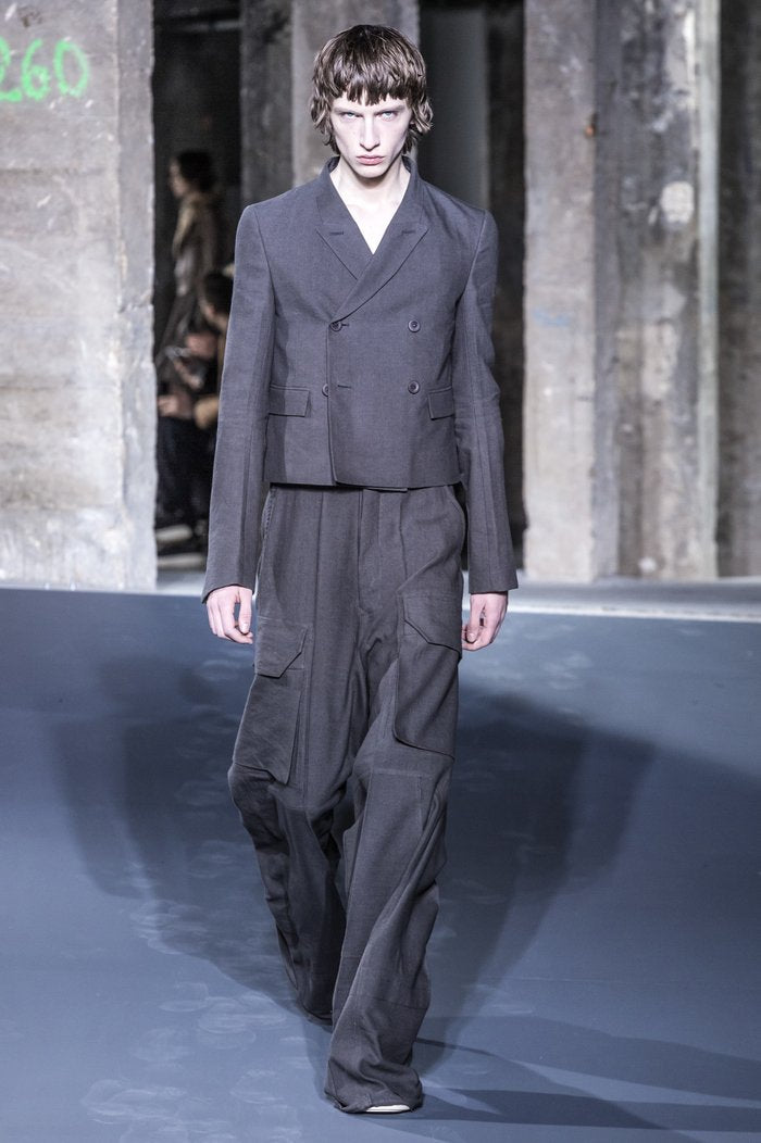 F/W 16 "MASTODON" JMF Cropped Double-Breasted Wool Blazer 48