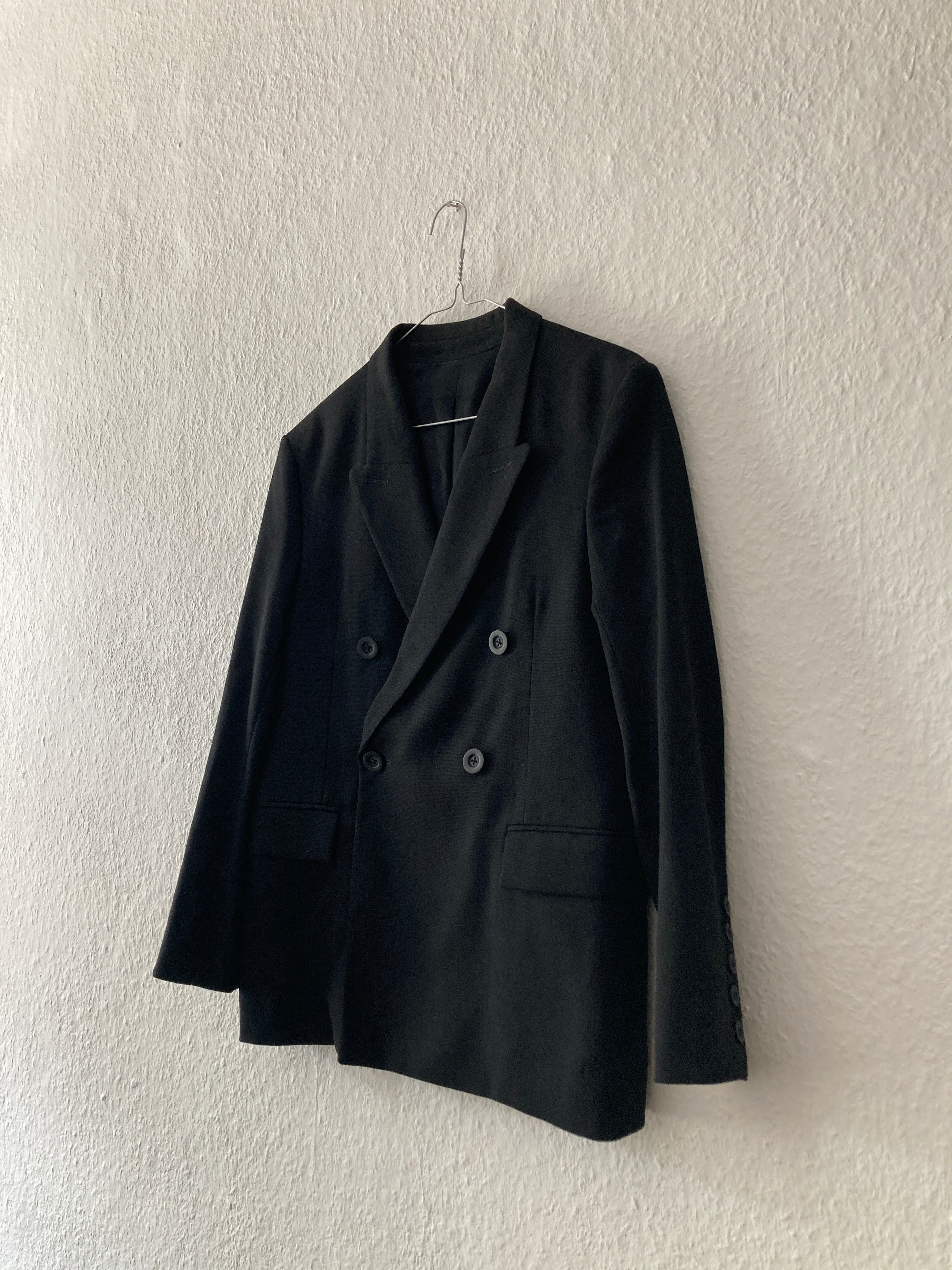 F/W 16 "MASTODON" JMF Cropped Double-Breasted Wool Blazer 48