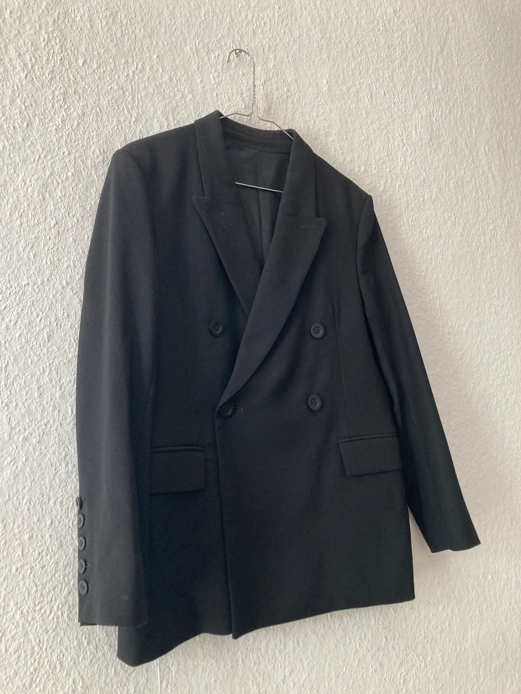 F/W 16 "MASTODON" JMF Cropped Double-Breasted Wool Blazer 48