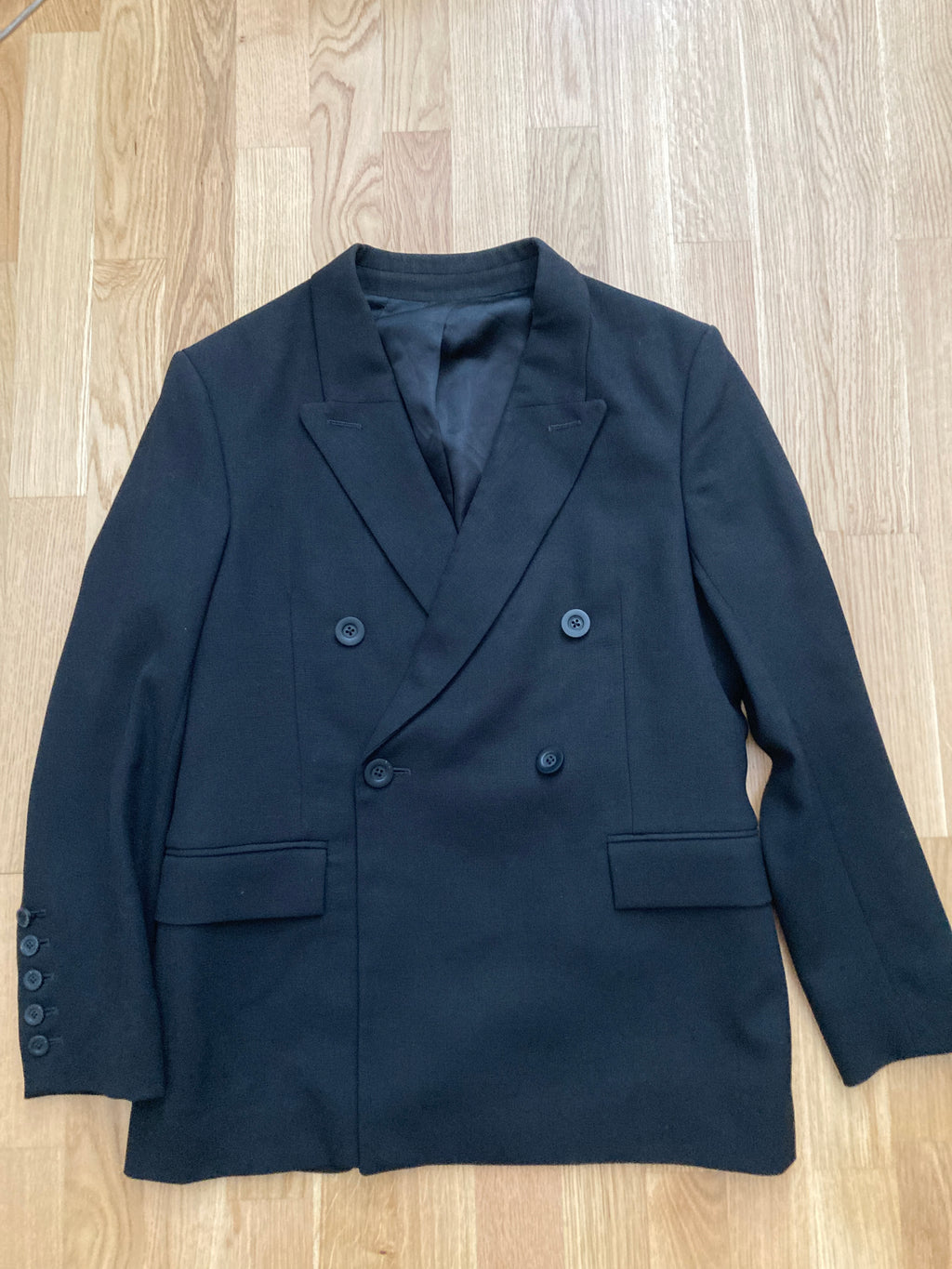 F/W 16 "MASTODON" JMF Cropped Double-Breasted Wool Blazer 48