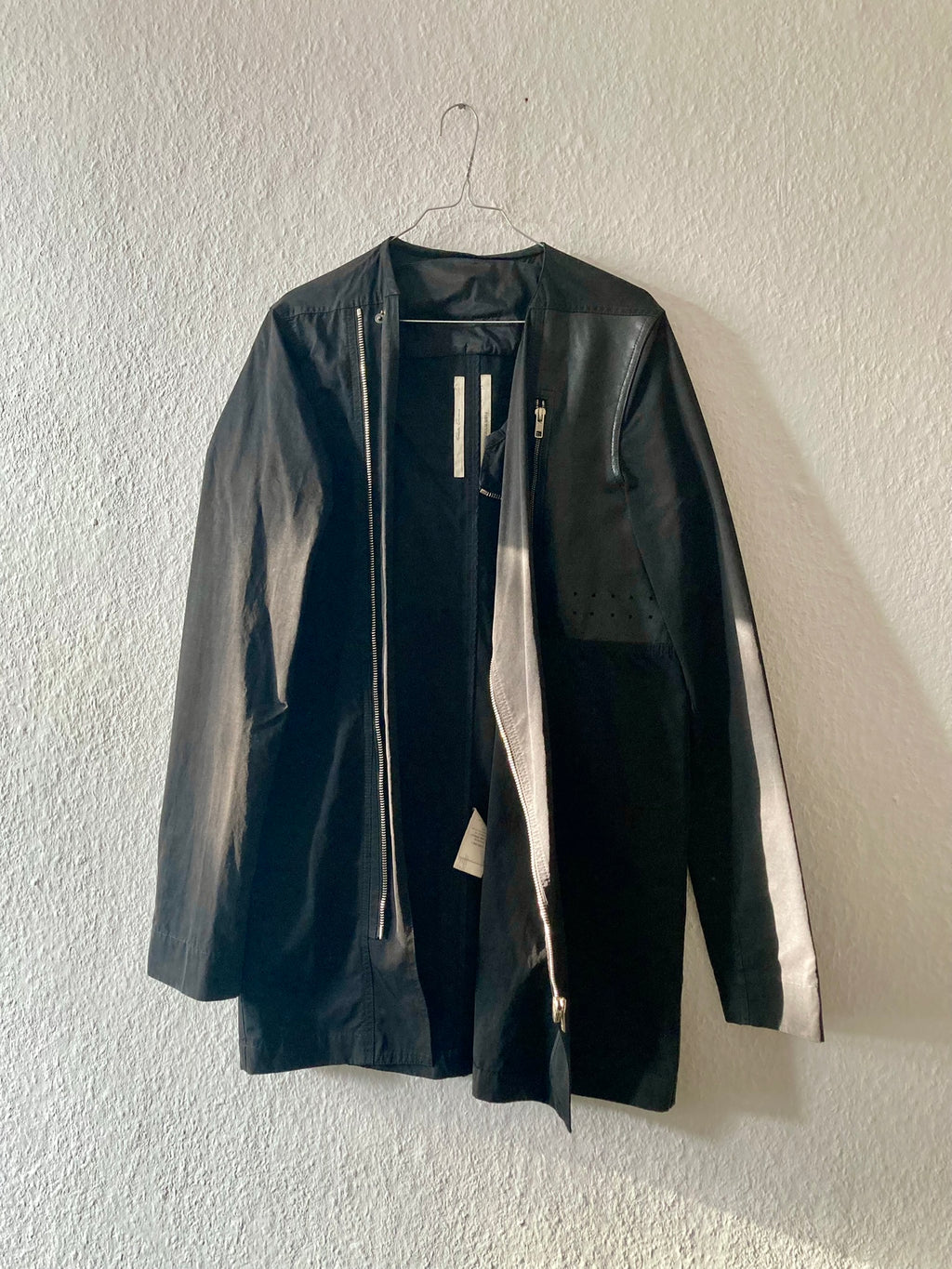 S/S 14 "Vicious" Runway Long Leather Detail Jacket