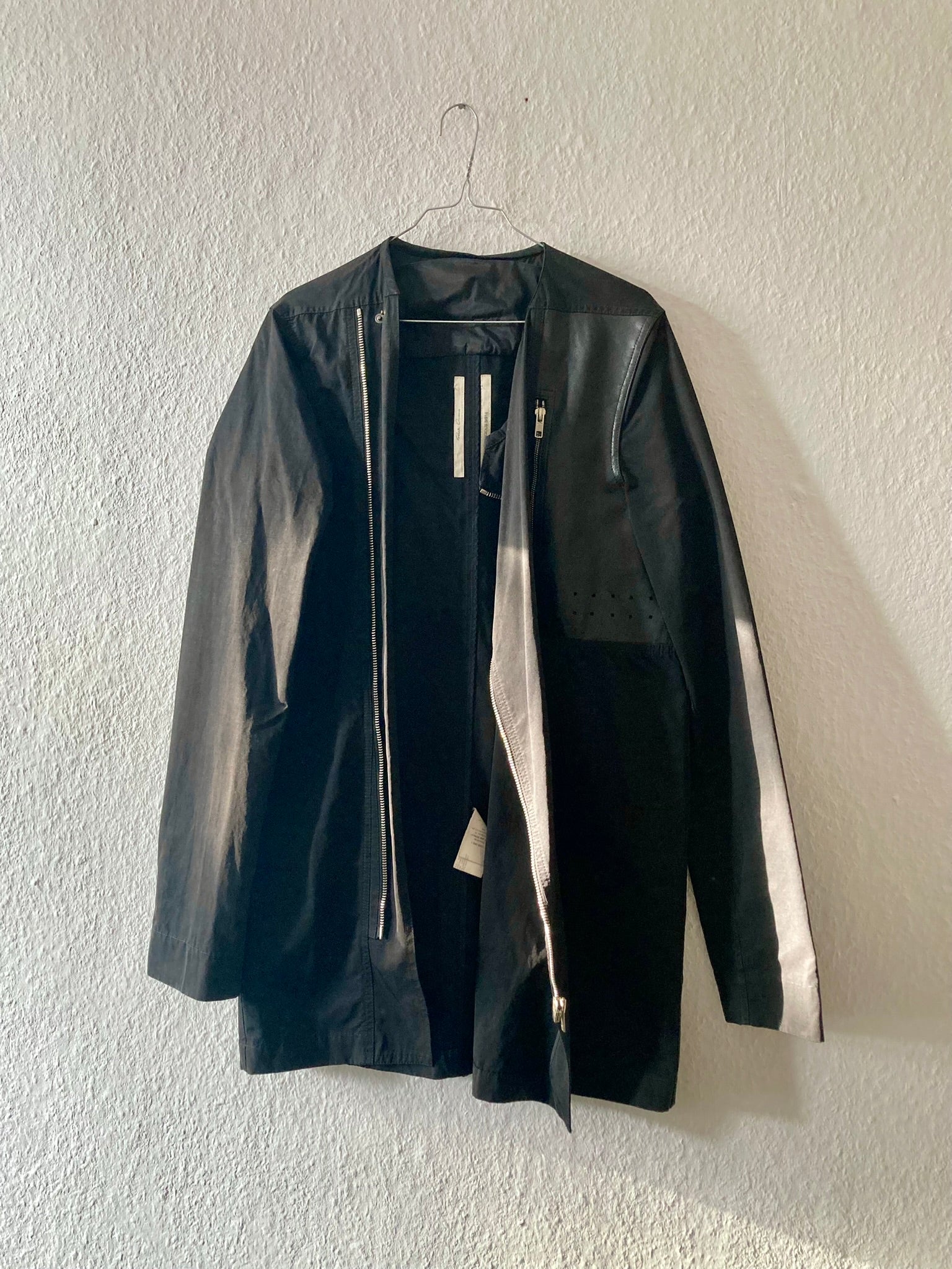 S/S 14 "Vicious" Runway Long Leather Detail Jacket