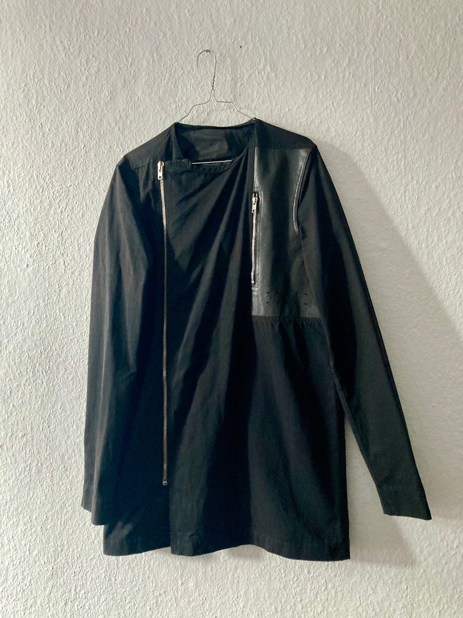 S/S 14 "Vicious" Runway Long Leather Detail Jacket