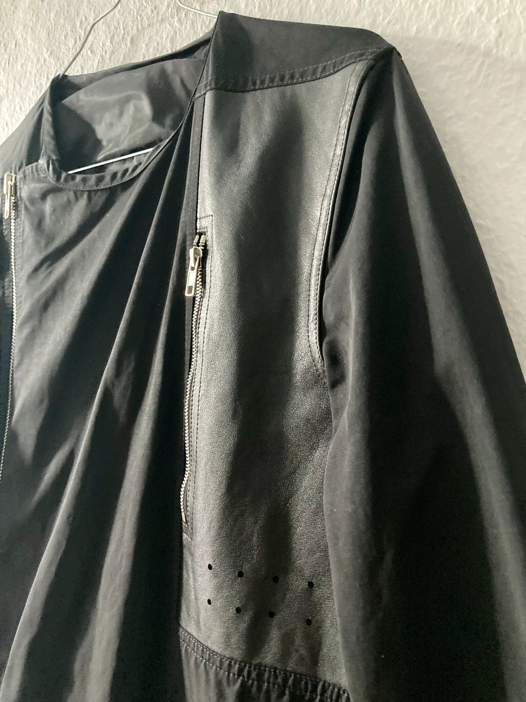 S/S 14 "Vicious" Runway Long Leather Detail Jacket