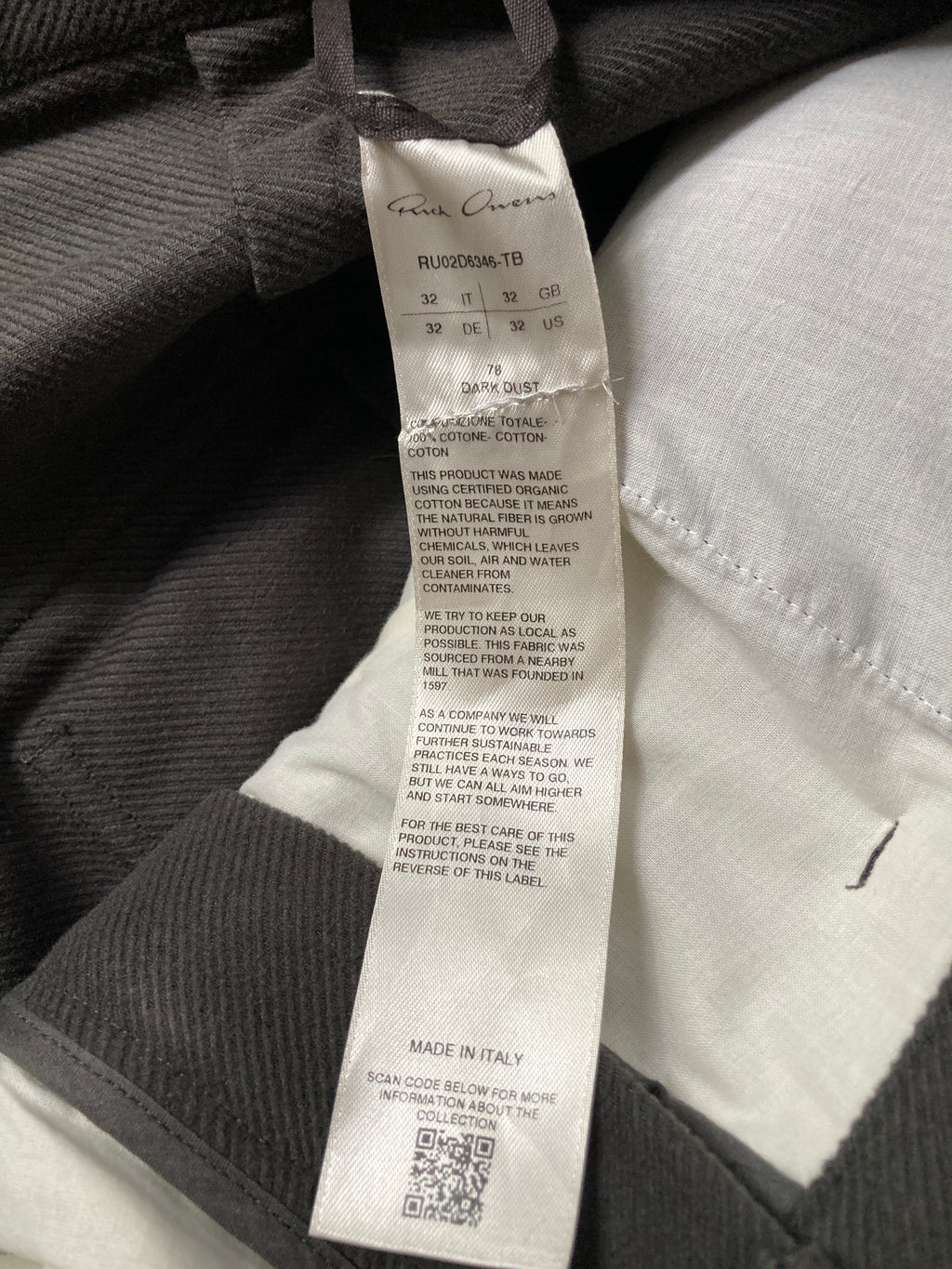 F/W 24 "PORTERVILLE" Woven Stefan Cargo Pants Rick Owens M