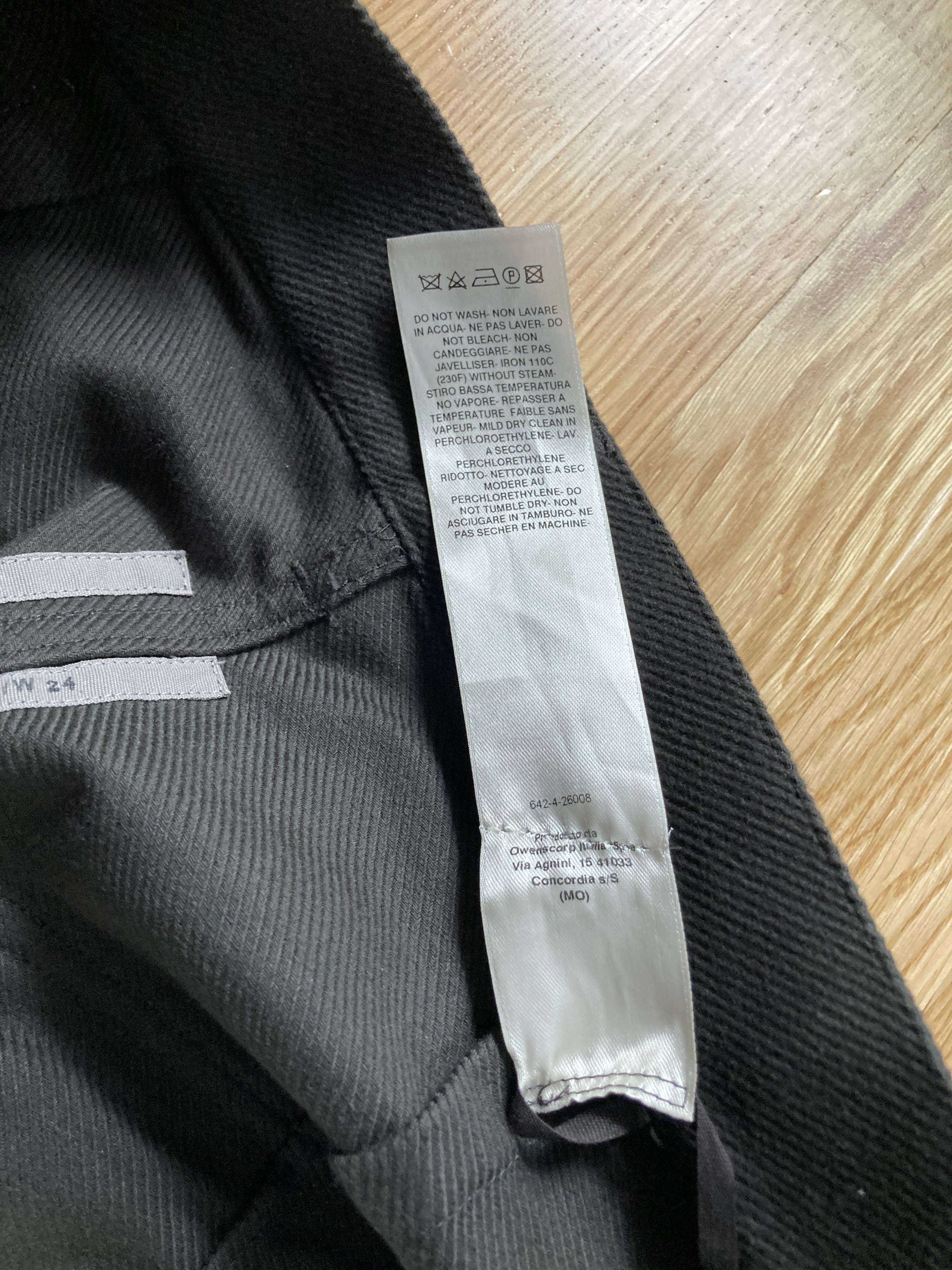 F/W 24 "PORTERVILLE" Woven Stefan Cargo Pants Rick Owens M