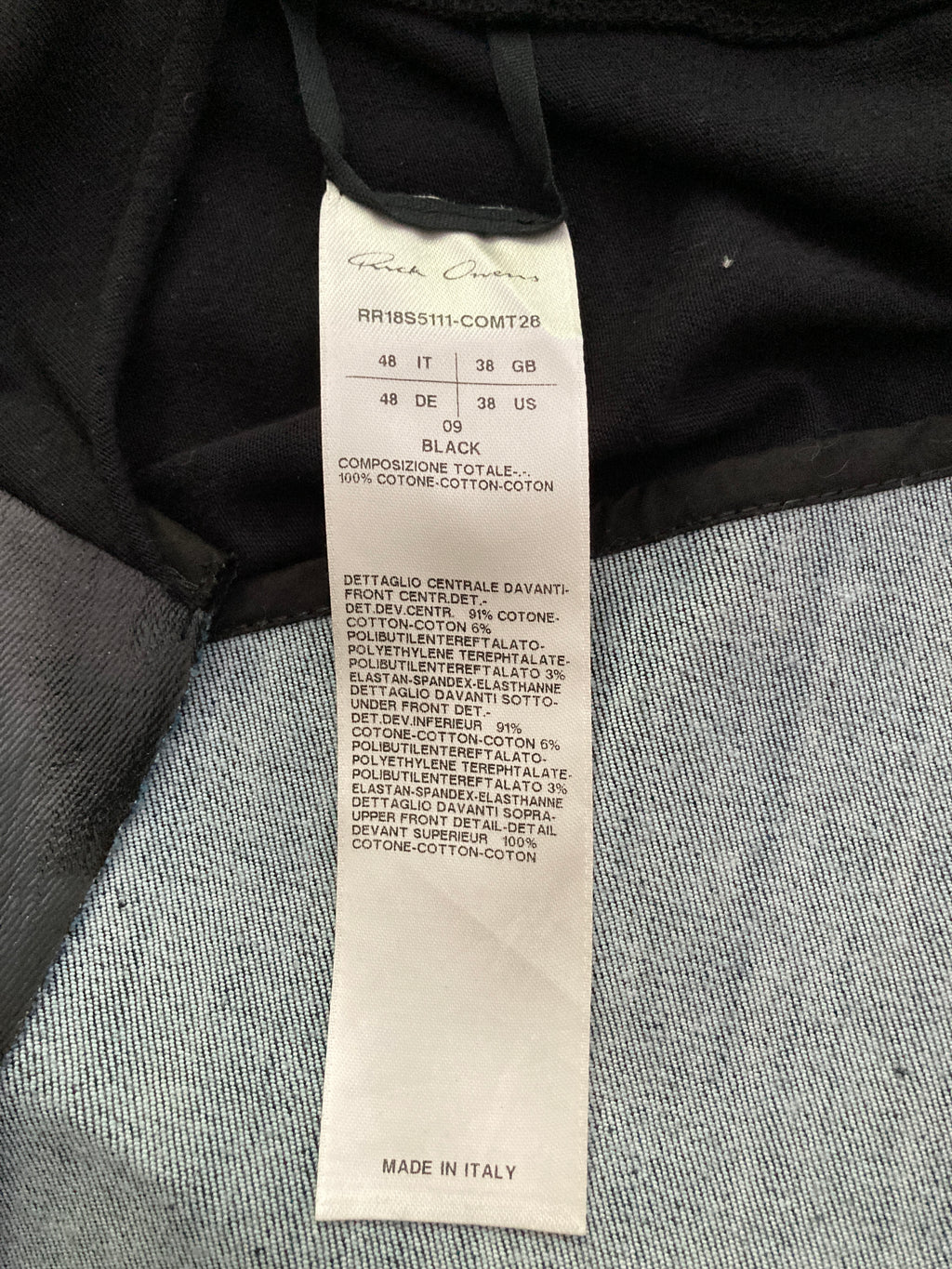 S/S 18 "DIRT" Runway Cargo Tank Top Rick Owens IT48/M