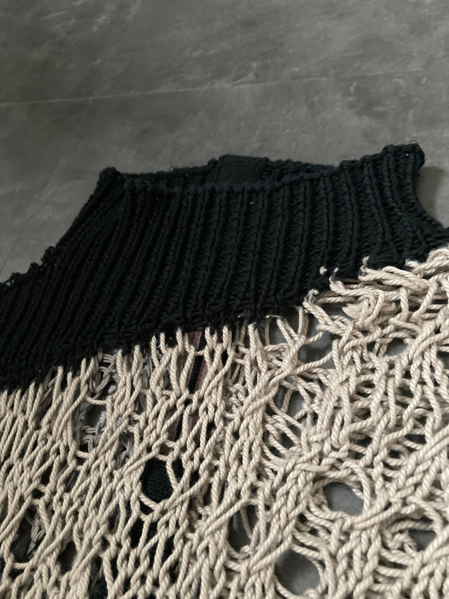 S/S 13 "ISLAND" Psycho Knit Sleeveless Turtleneck