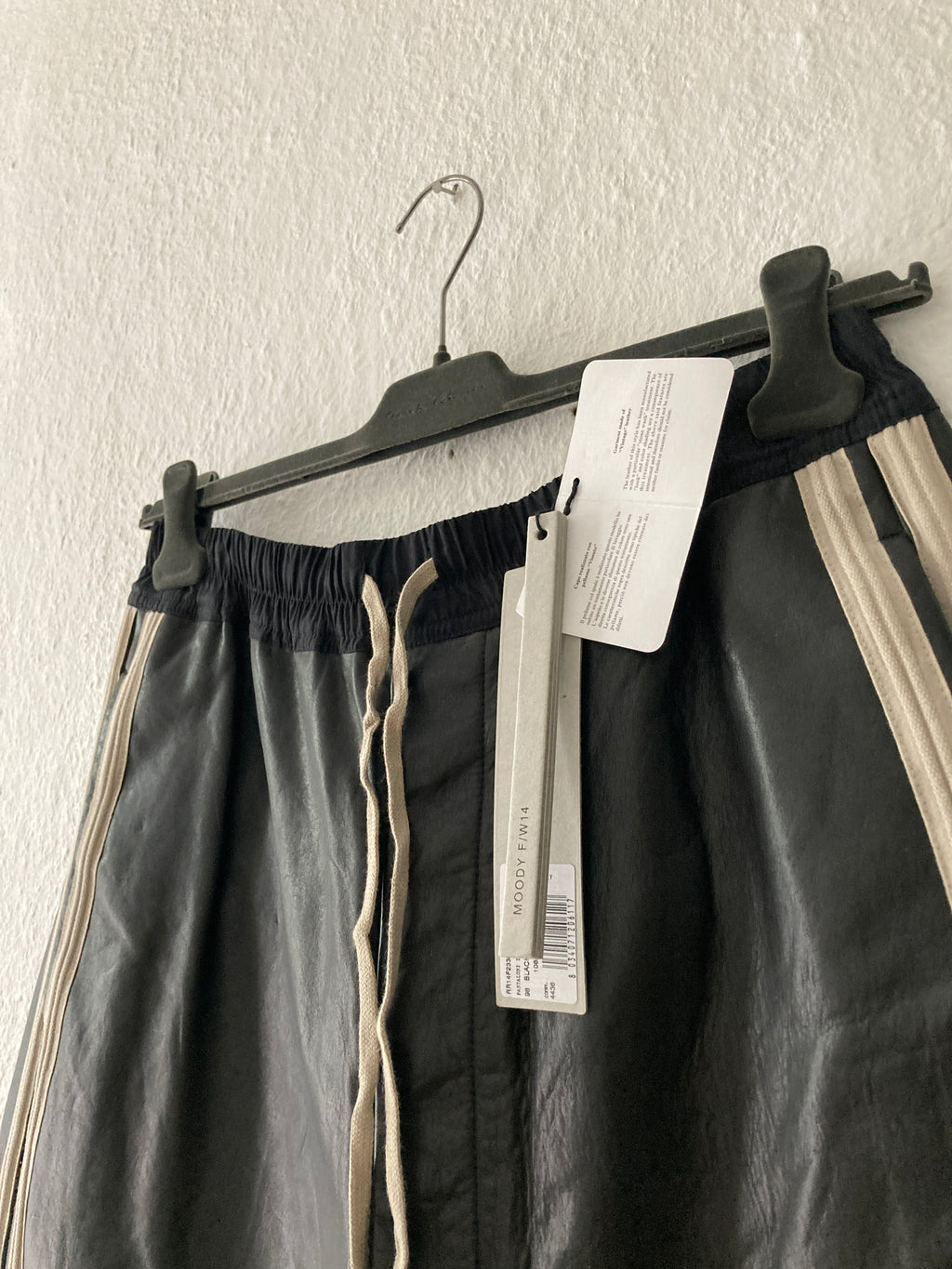 F/W 14 "MOODY" Calf Leather "Big" Shorts Rick Owens IT48/M