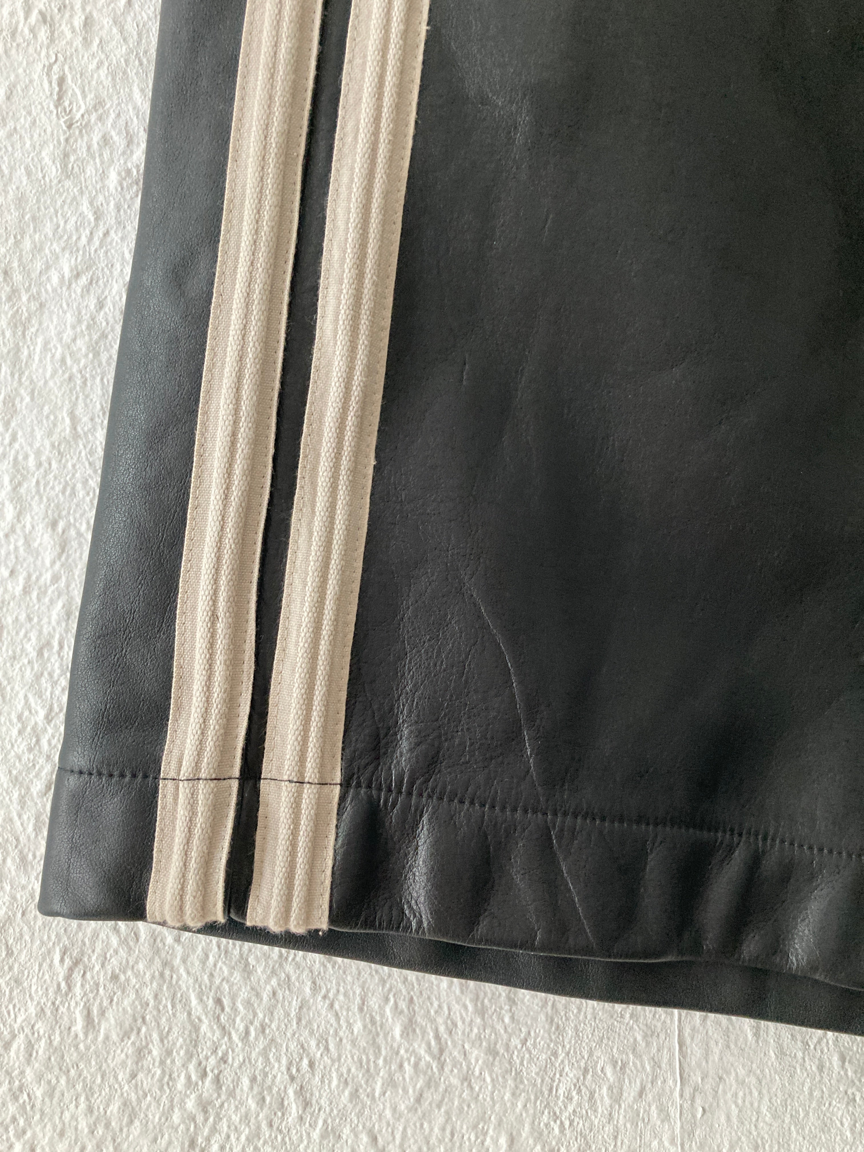 F/W 14 "MOODY" Calf Leather "Big" Shorts Rick Owens IT48/M