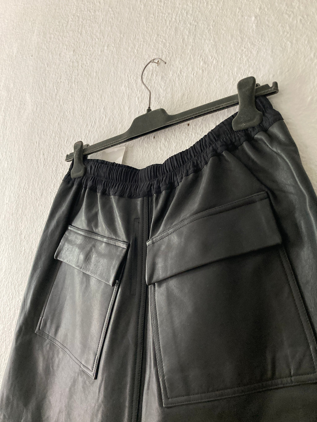 F/W 14 "MOODY" Calf Leather "Big" Shorts Rick Owens IT48/M