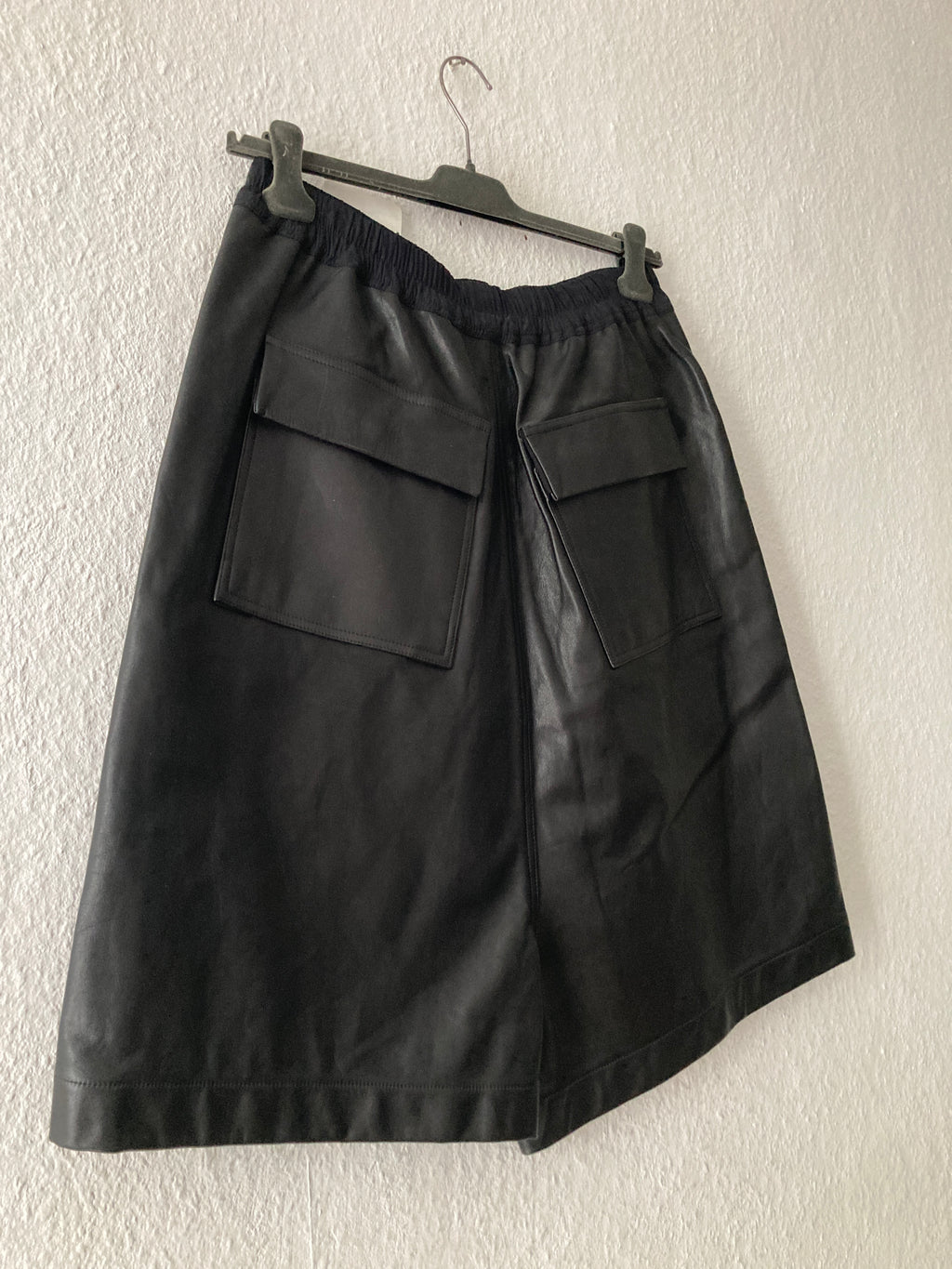 F/W 14 "MOODY" Calf Leather "Big" Shorts Rick Owens IT48/M