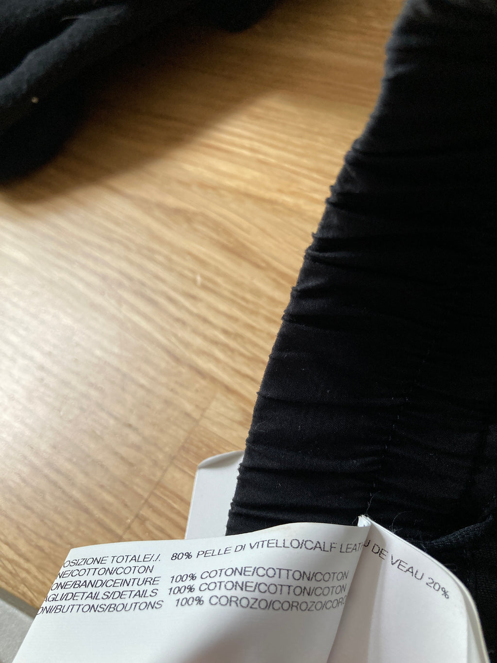 F/W 14 "MOODY" Calf Leather "Big" Shorts Rick Owens IT48/M
