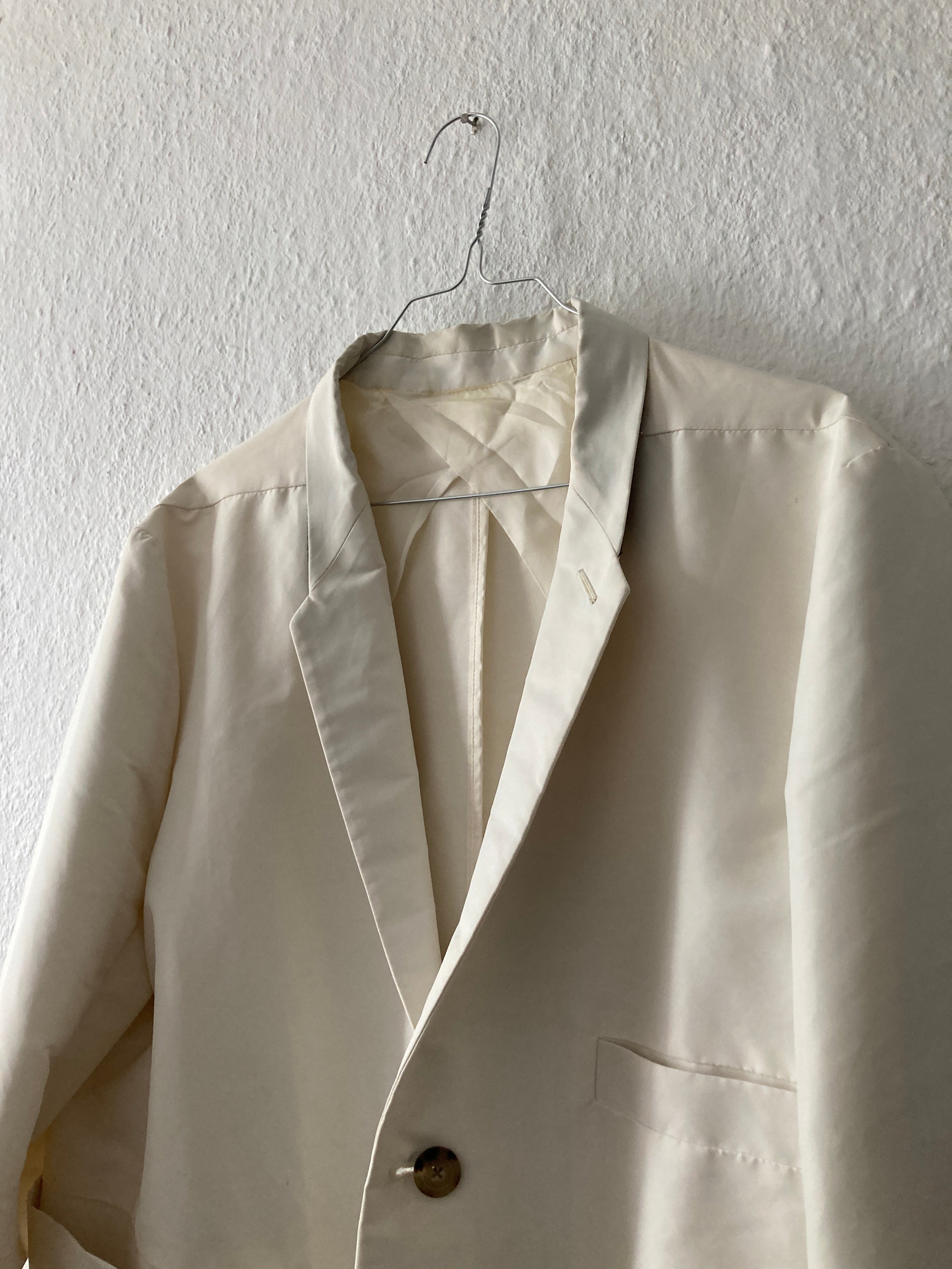 Runway S/S 18 "DIRT" White Cargo Pocket Blazer