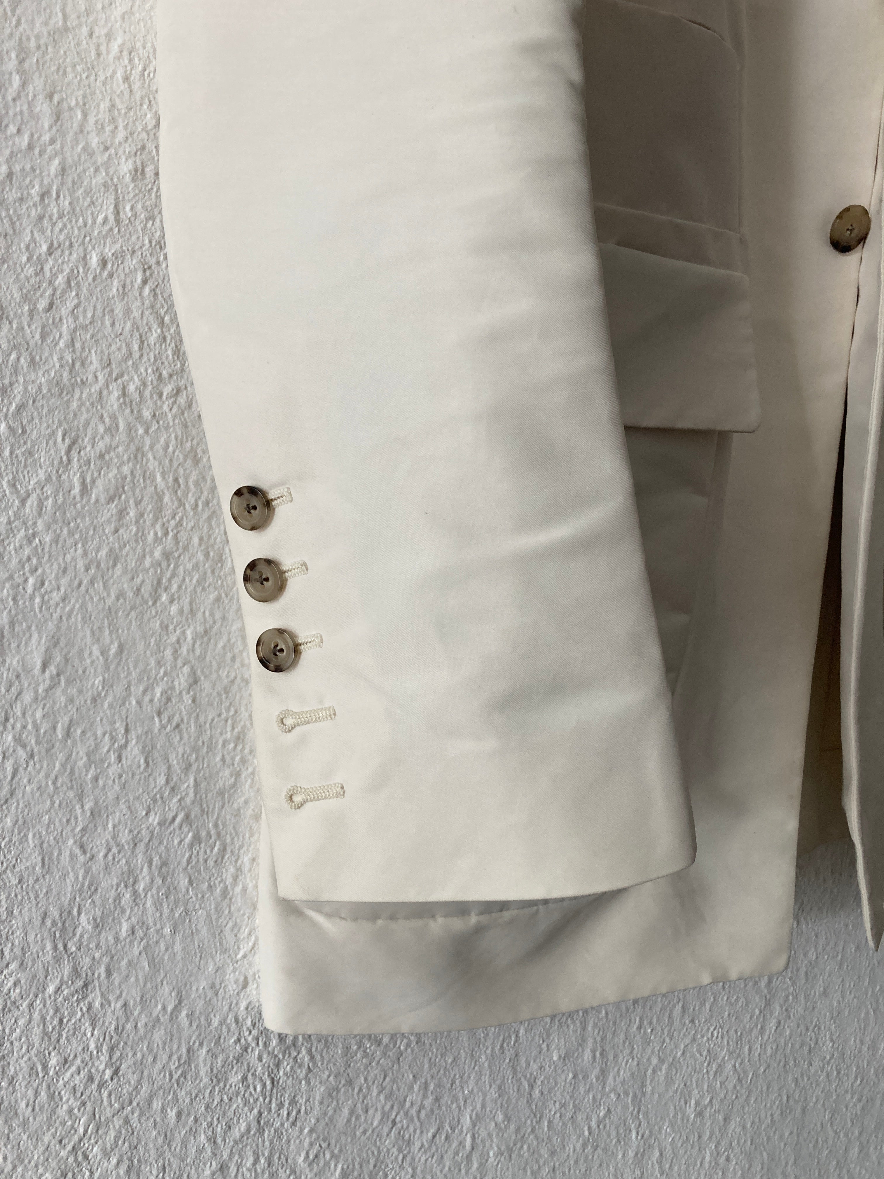 Runway S/S 18 "DIRT" White Cargo Pocket Blazer