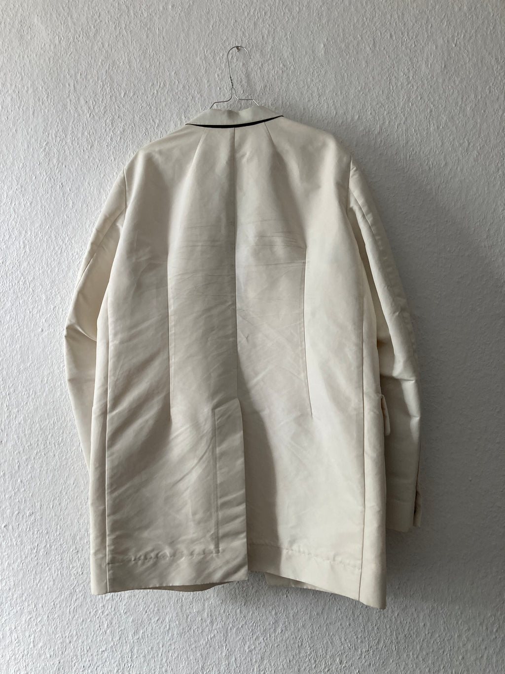Runway S/S 18 "DIRT" White Cargo Pocket Blazer