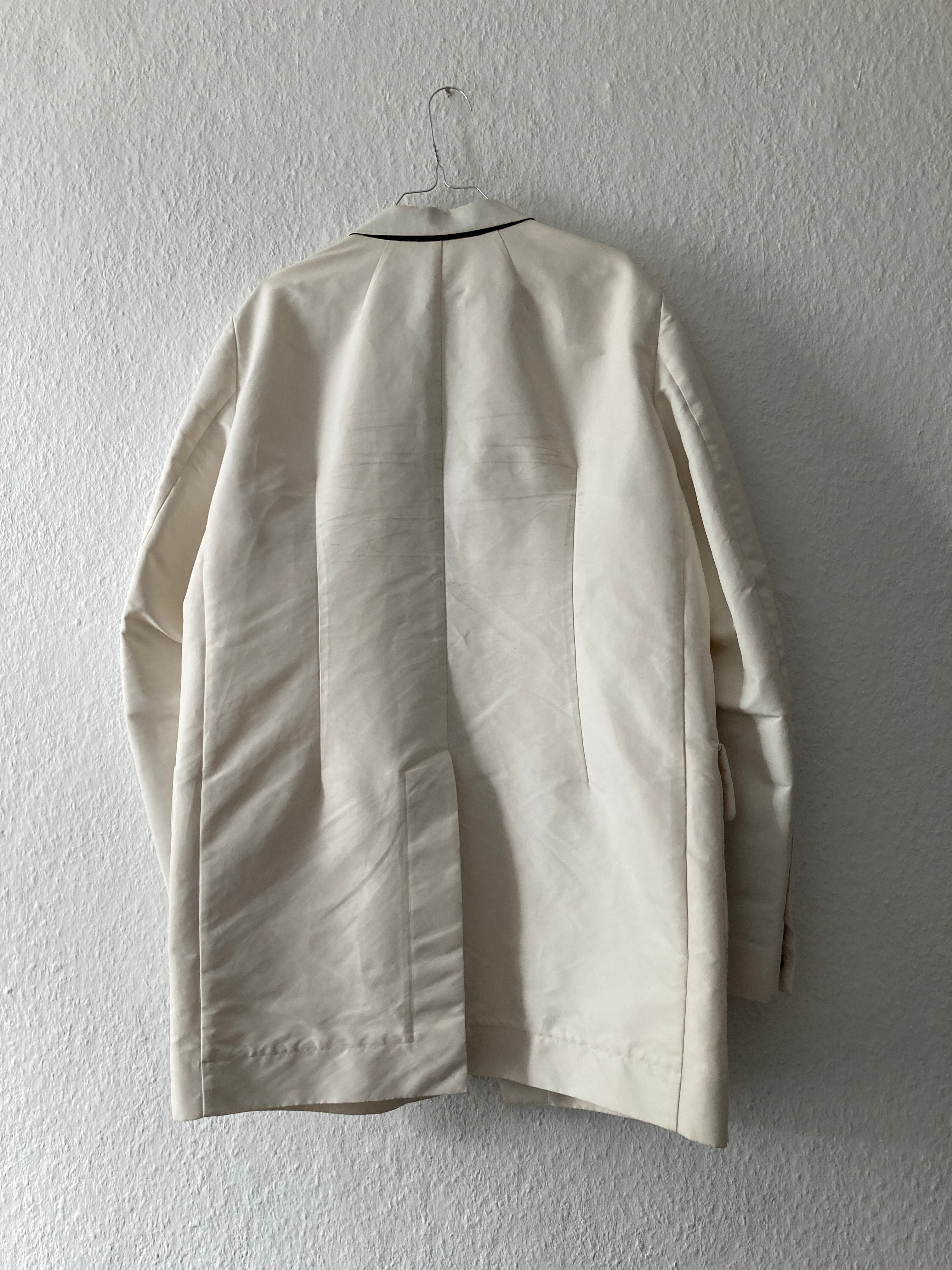 Runway S/S 18 "DIRT" White Cargo Pocket Blazer