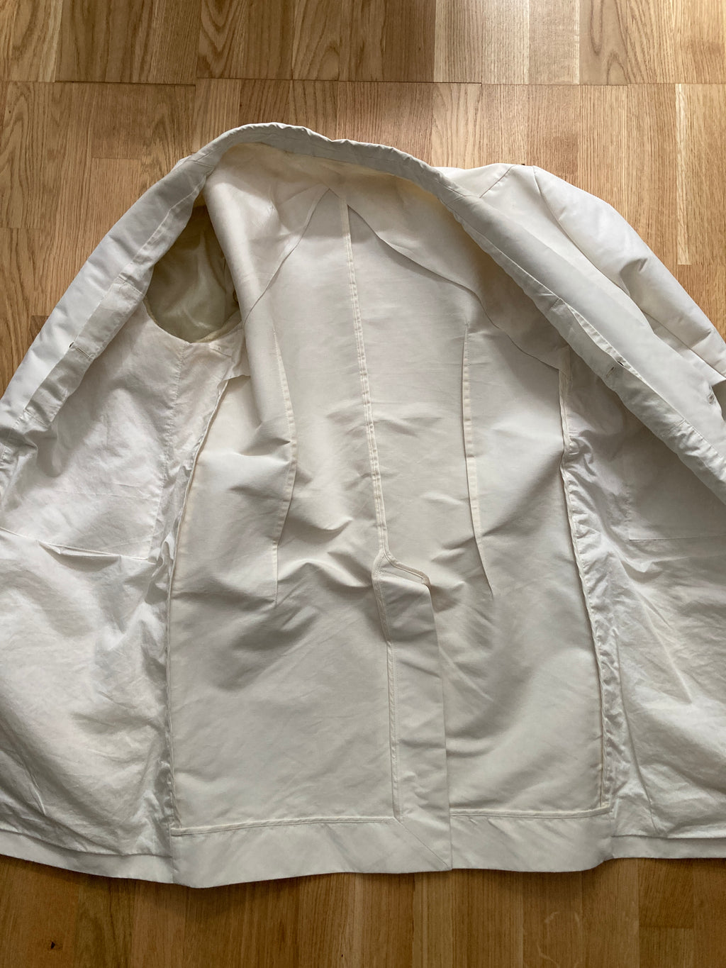 Runway S/S 18 "DIRT" White Cargo Pocket Blazer