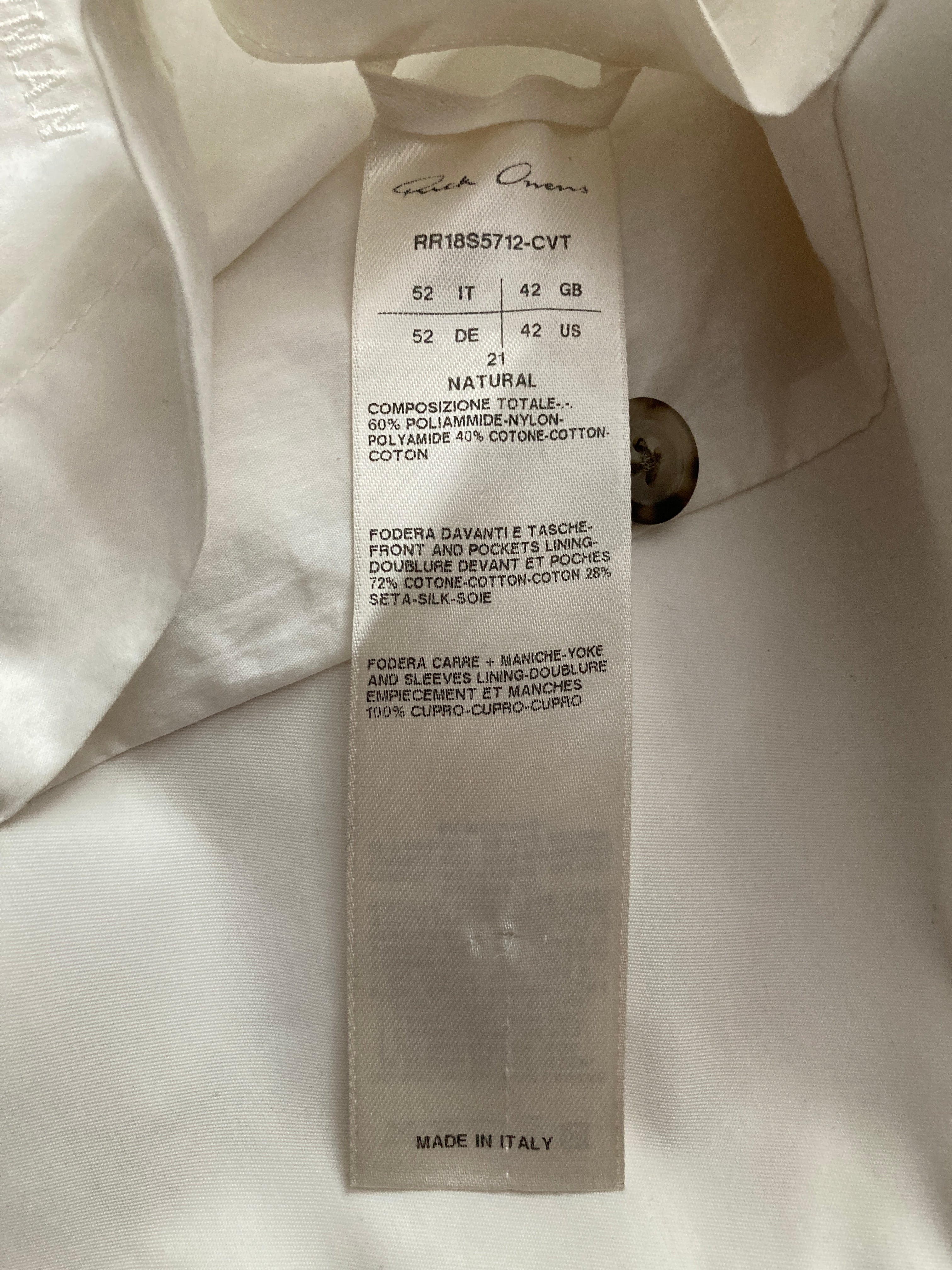 Runway S/S 18 "DIRT" White Cargo Pocket Blazer